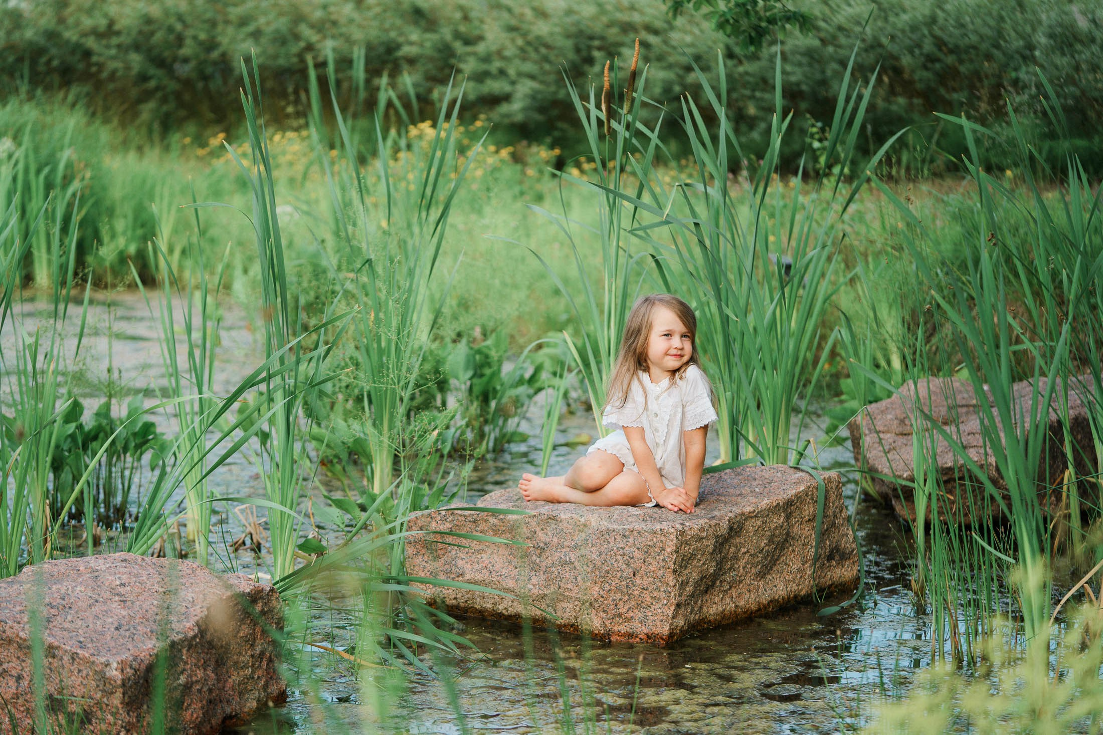 5-vuotiskuvaus puistossa