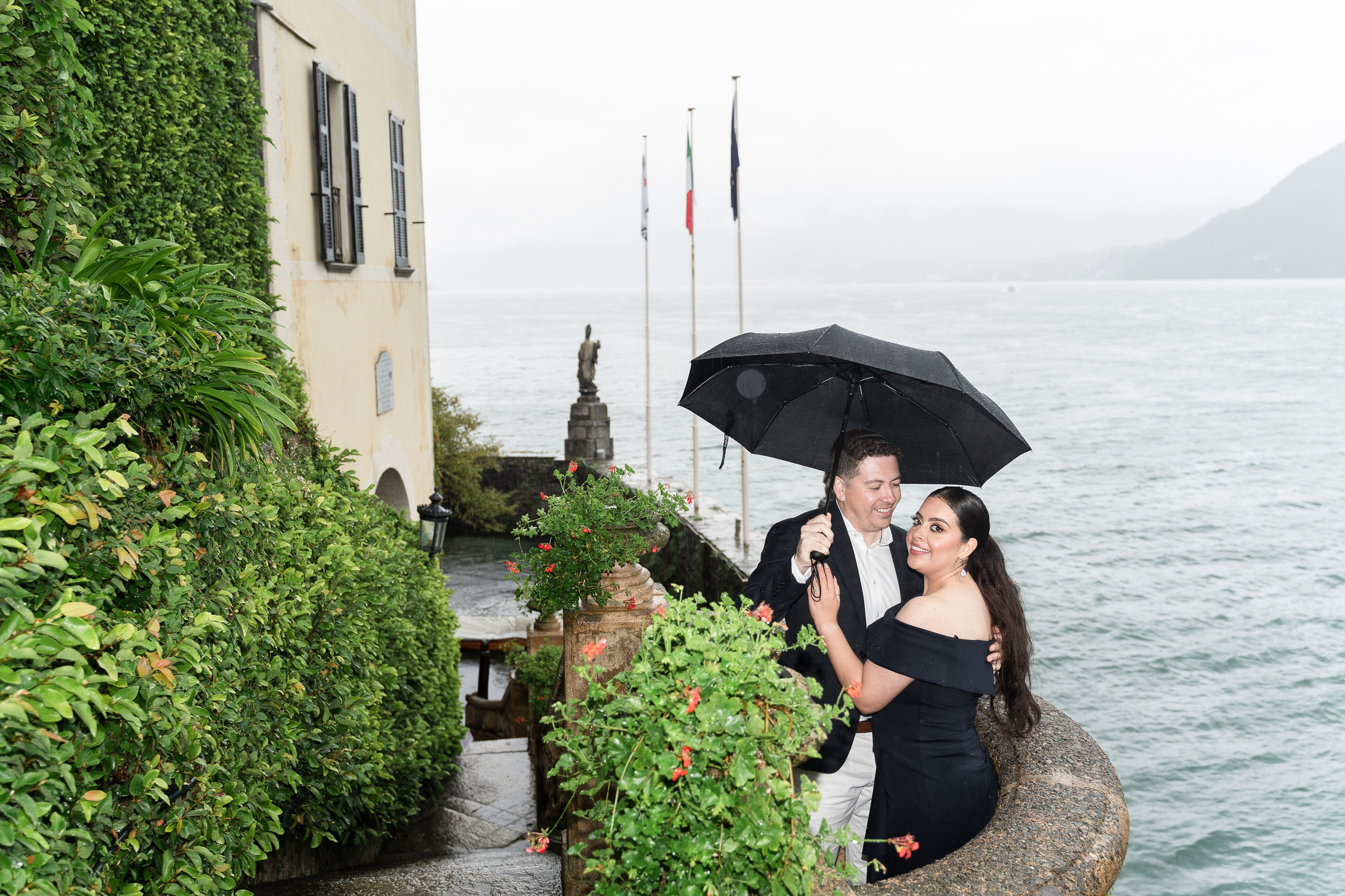 Villa Balbianello Engagement Photoshoot. Proposal Photographer in Lake Como