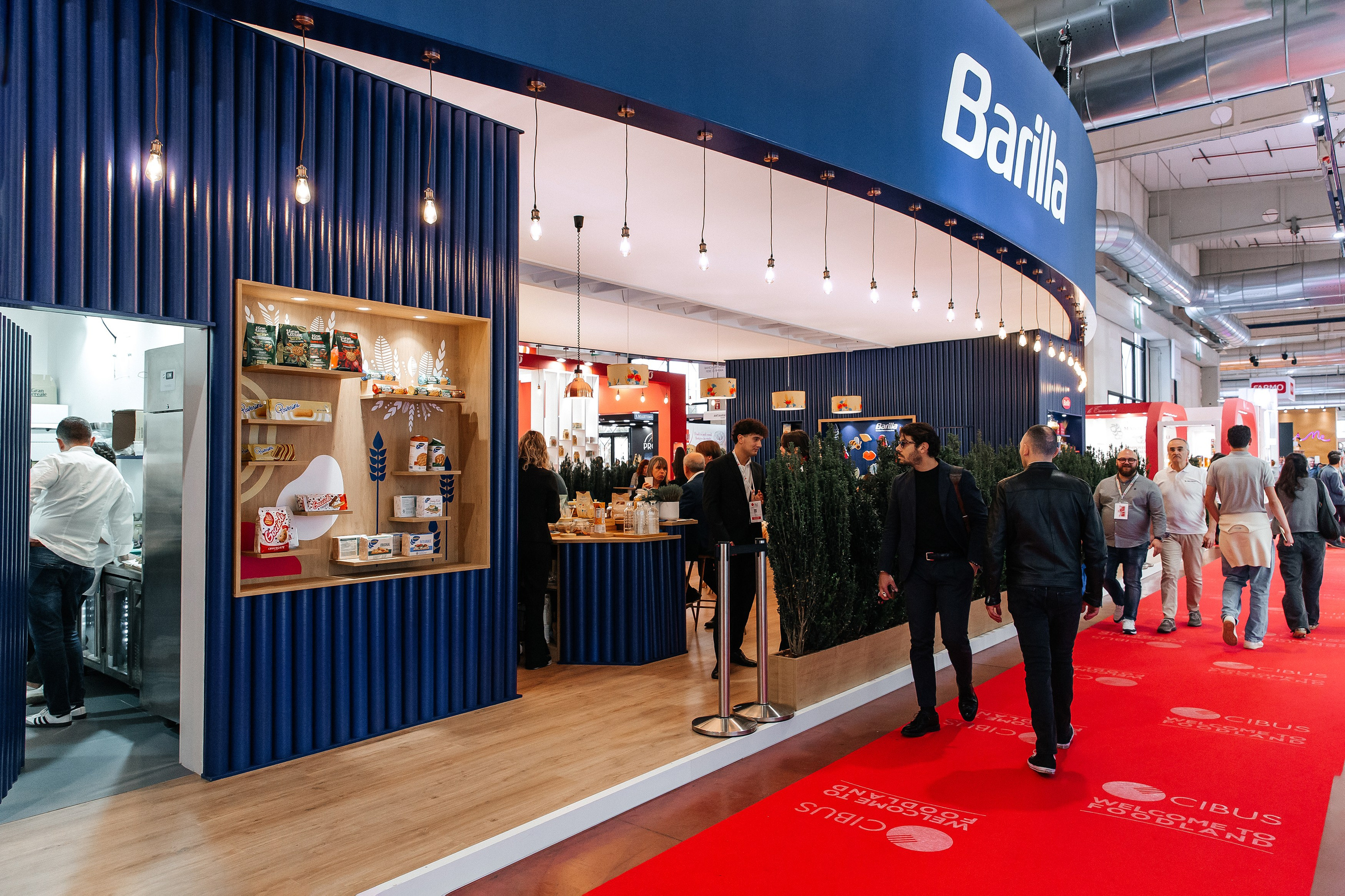Stand Barilla alla fiera Cibus 2024 a Parma