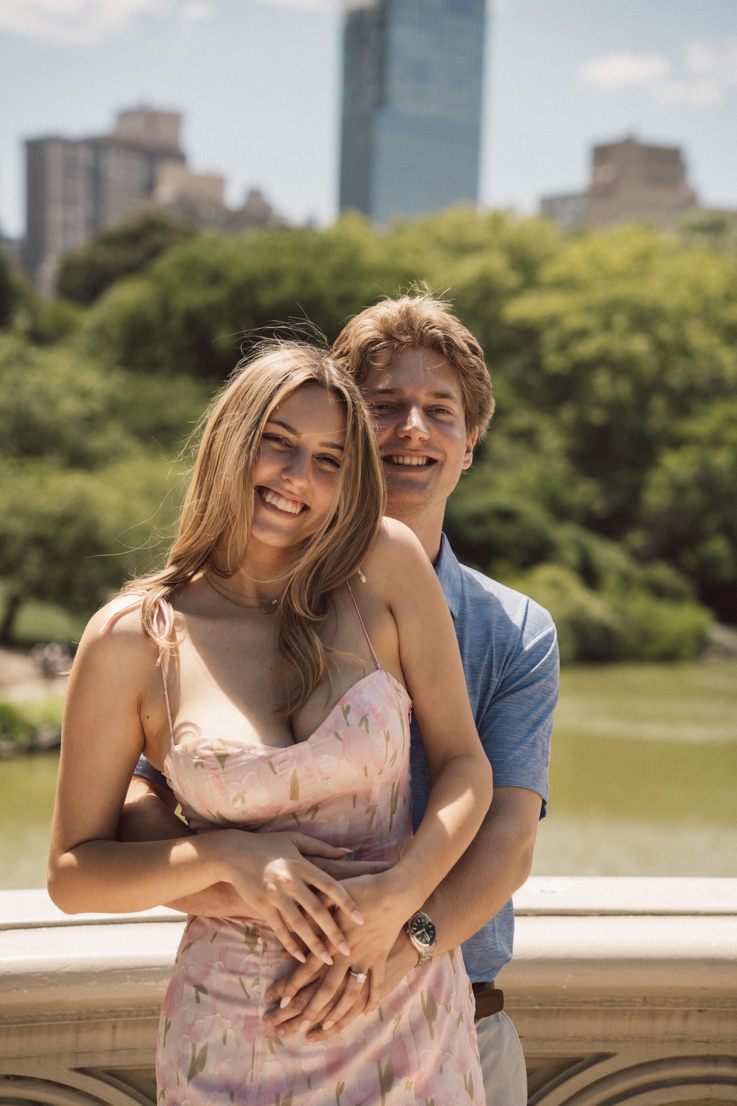 Surprise proposal Central Park. New York + destination photographer