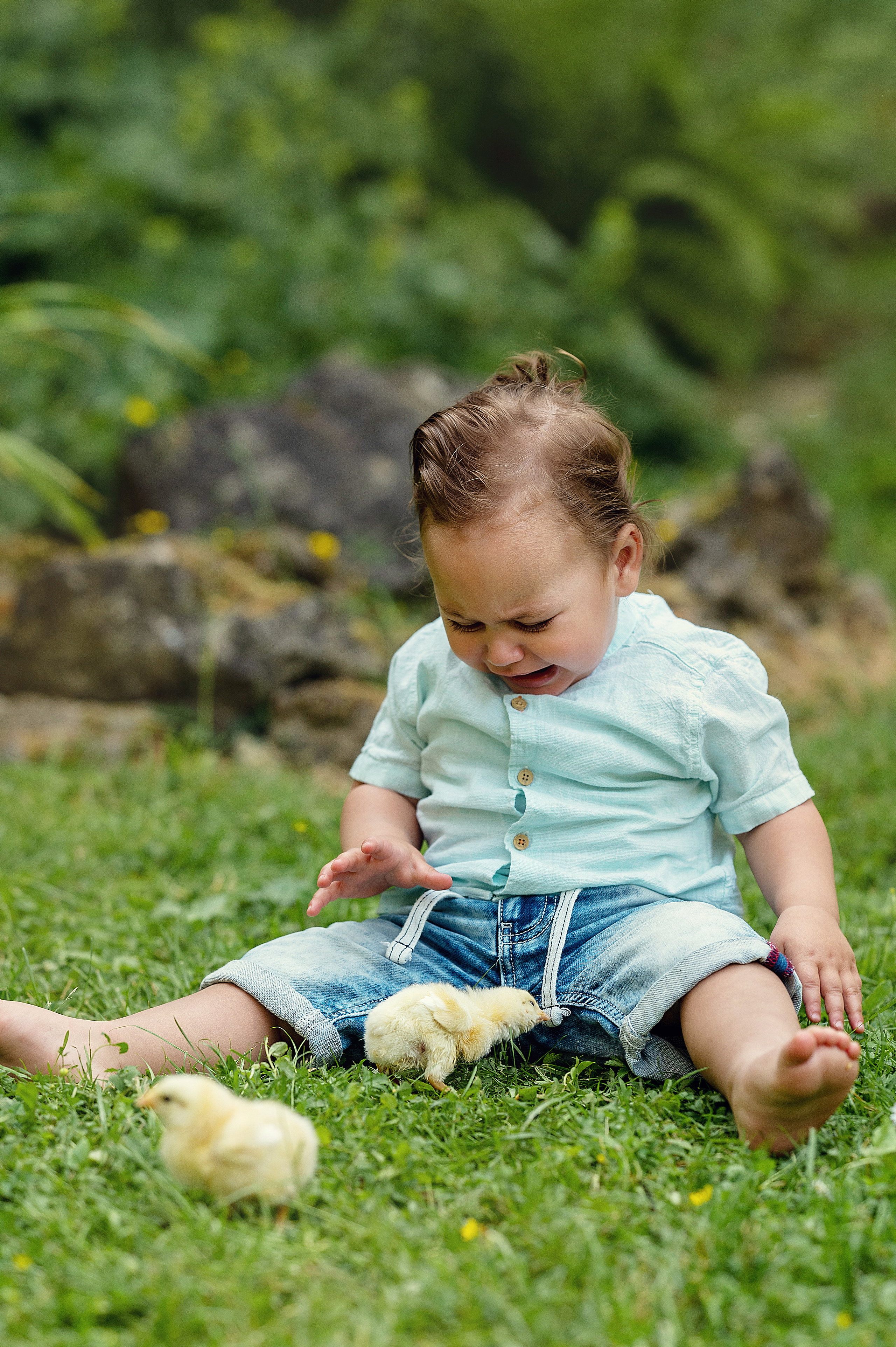 Küken und Kinder. Newbornfotograf Kinderfotograf Ulm Familienfotograf Anastasia Neu-Ulm