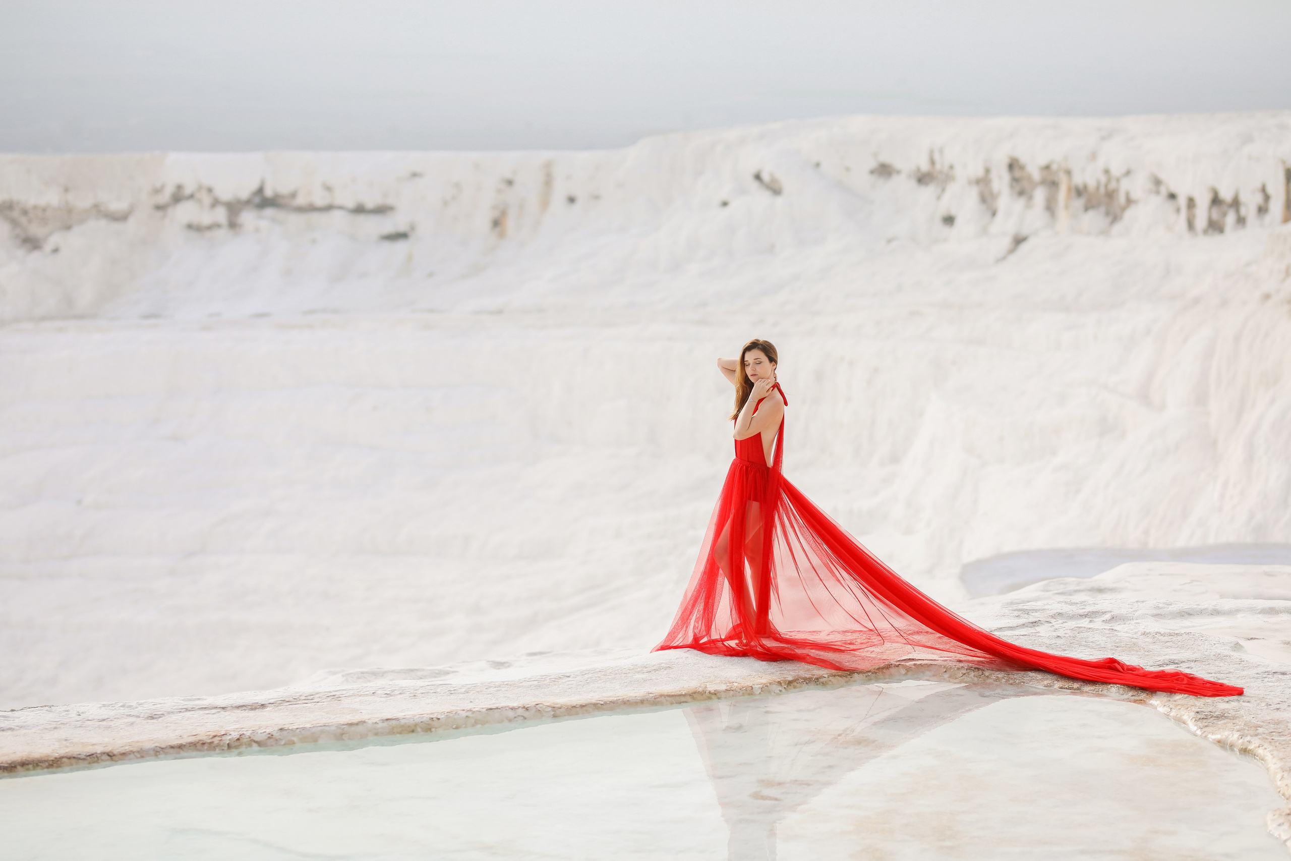Photoshooting in Pamukkale. Photographer in Turkey, Antalya, Kemer, Belek, Side, Kas, Fethiye