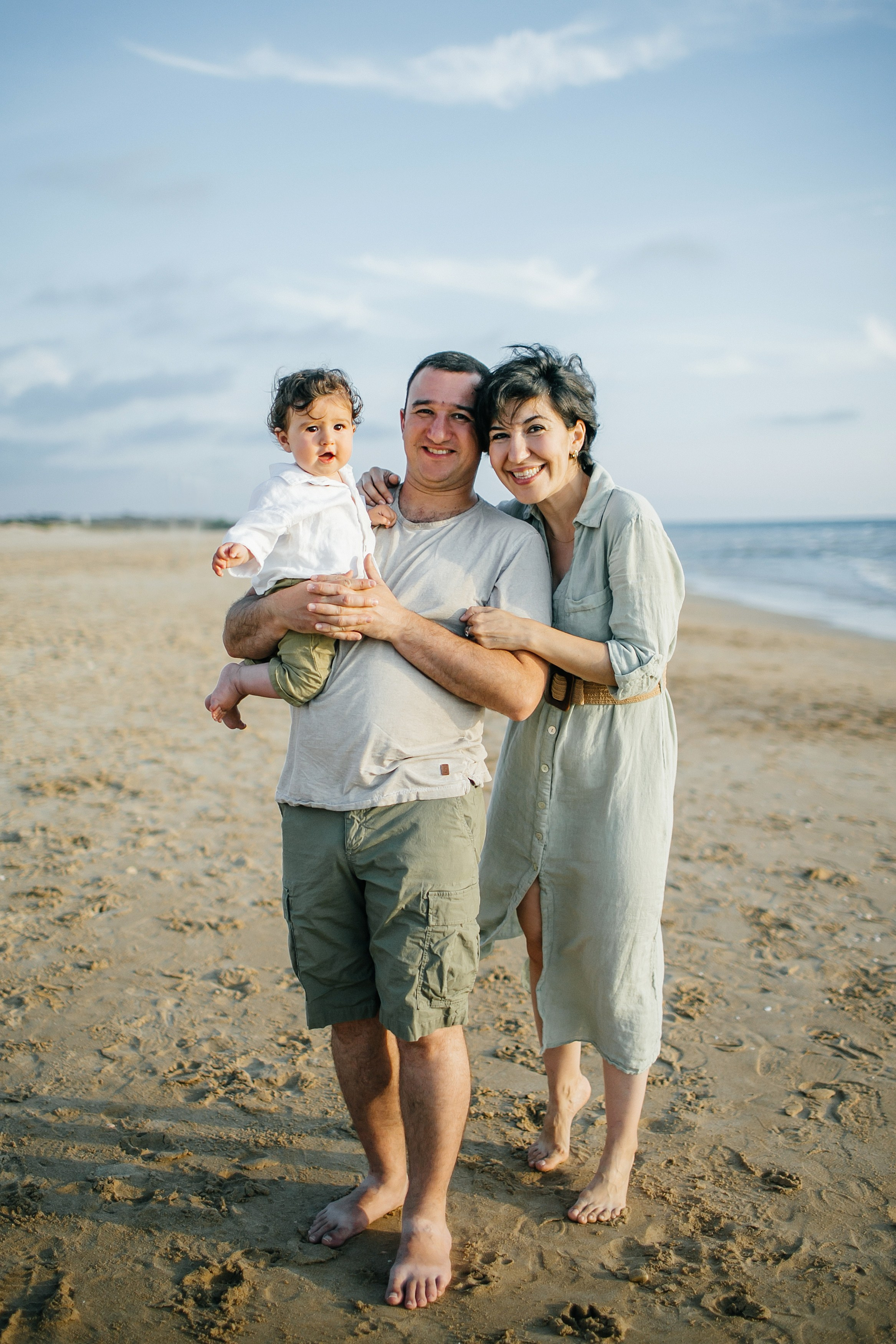 Studentim beach / Eithan 9 month. Family photographer in Israel