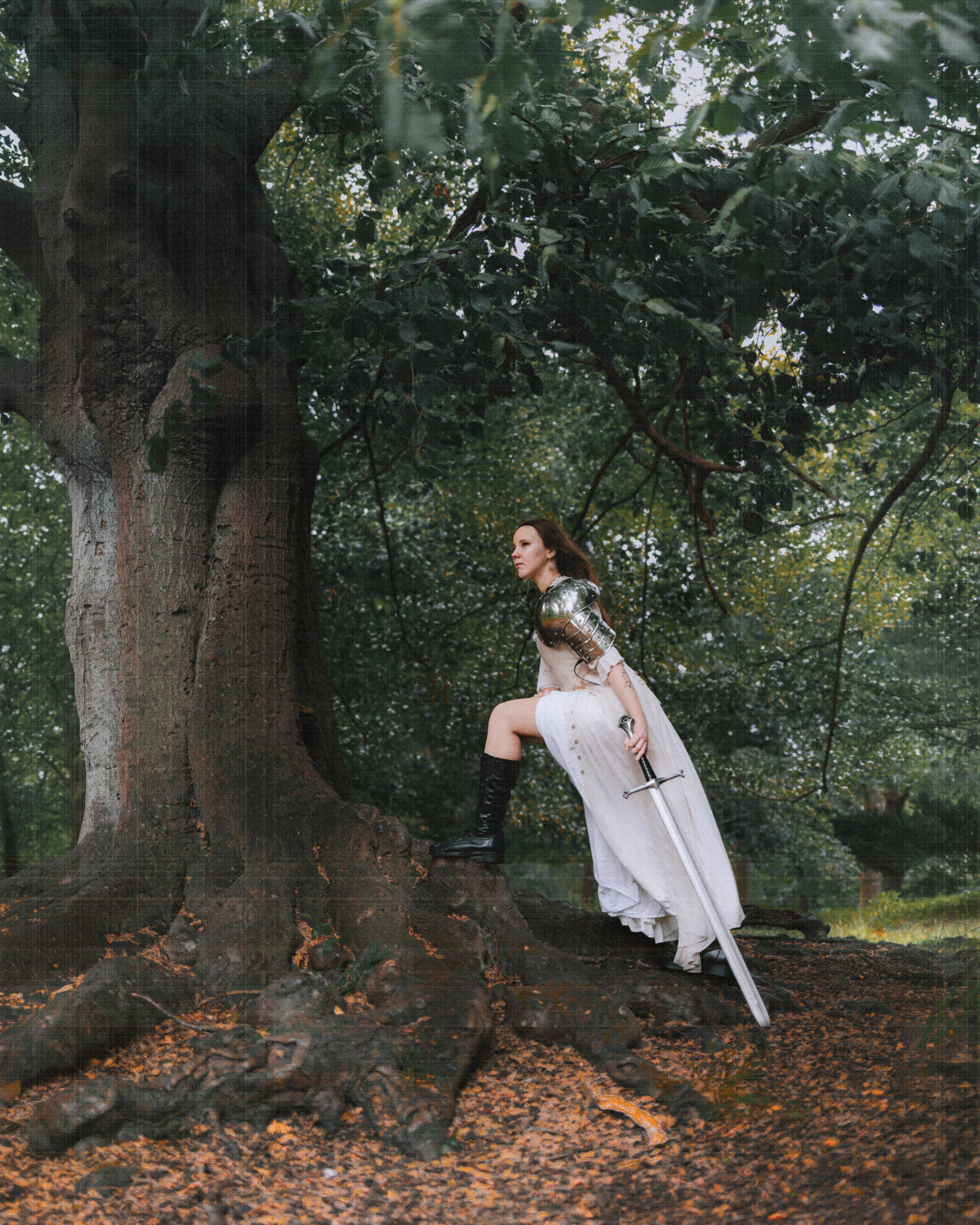 Moody Forest Princess Warrior Photoshoot. Moth & Moss Photography