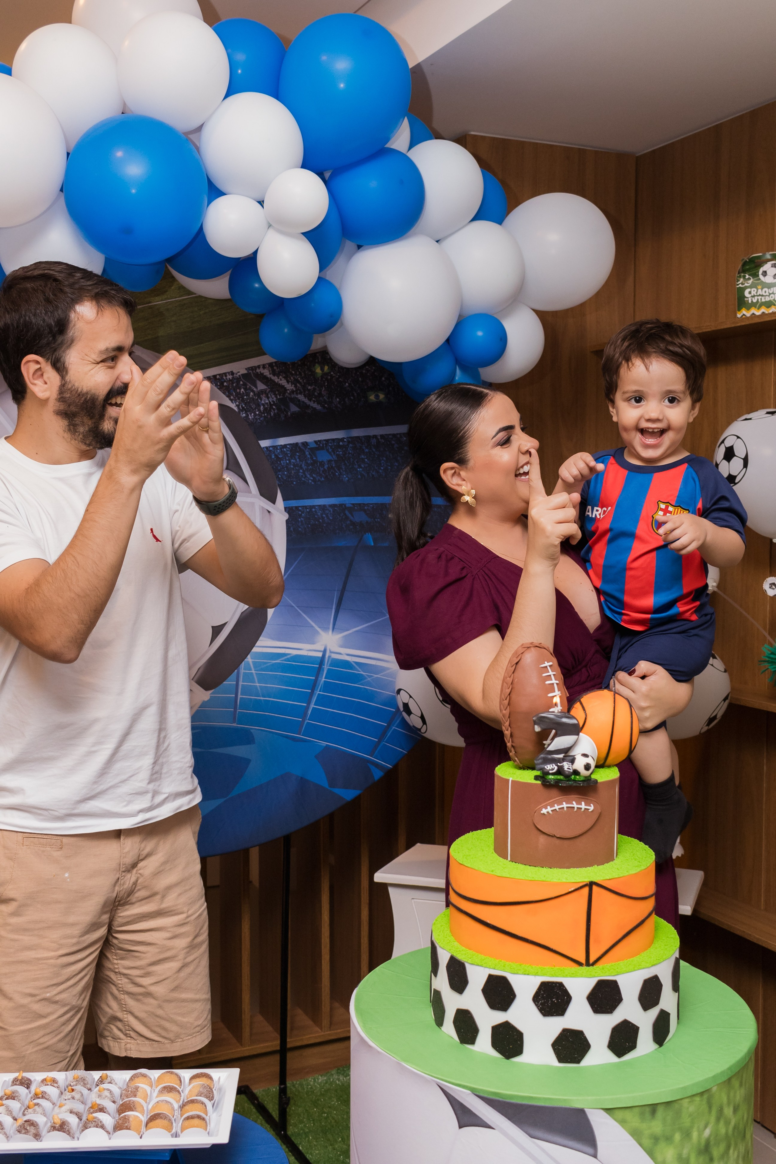Aniversário infantil futebol, em Palhoça, Santa Catarina.