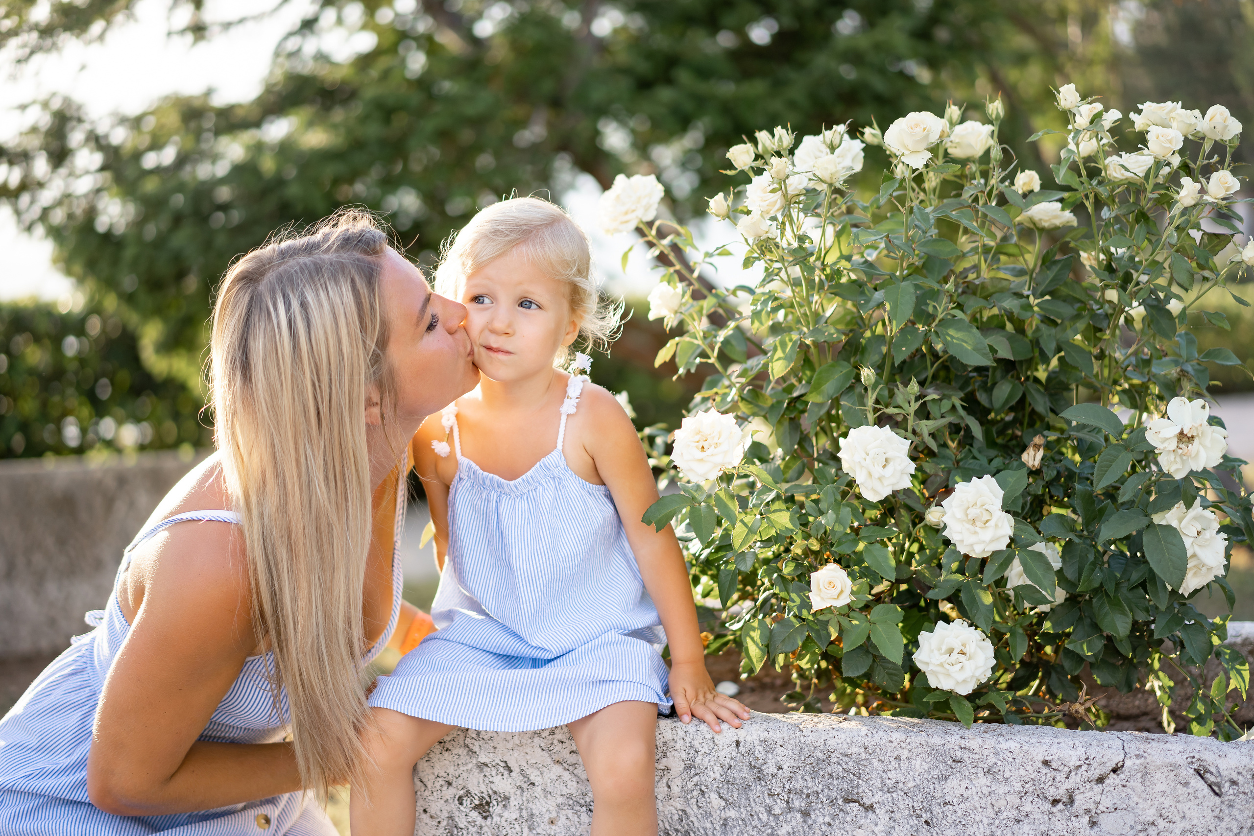 Milocer parkında aile fotoğraf çekimi