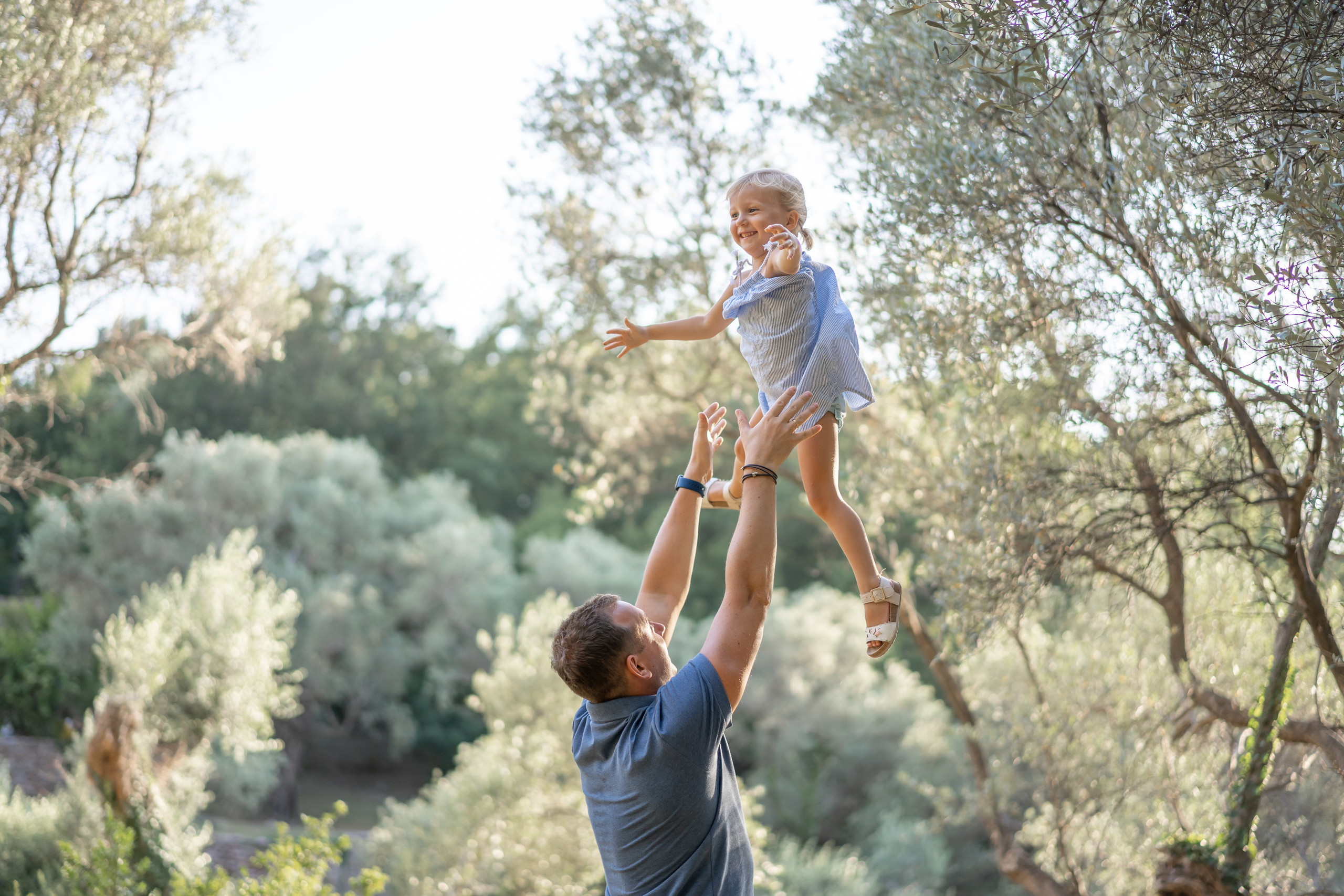 Milocer parkında aile fotoğraf çekimi