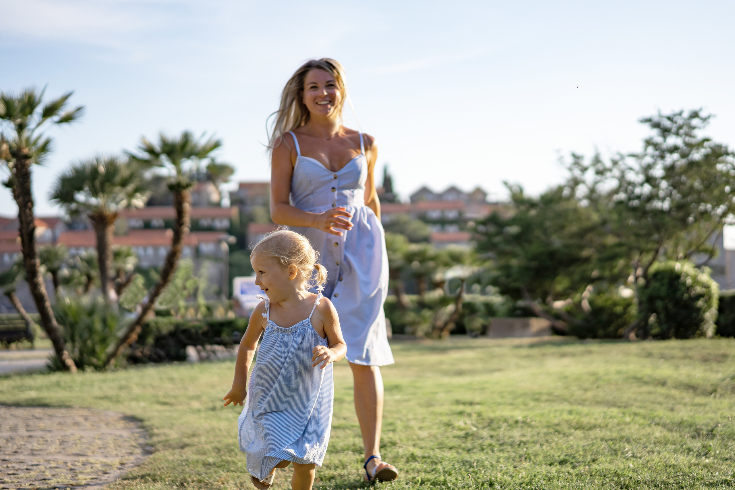 Milocer parkında aile fotoğraf çekimi