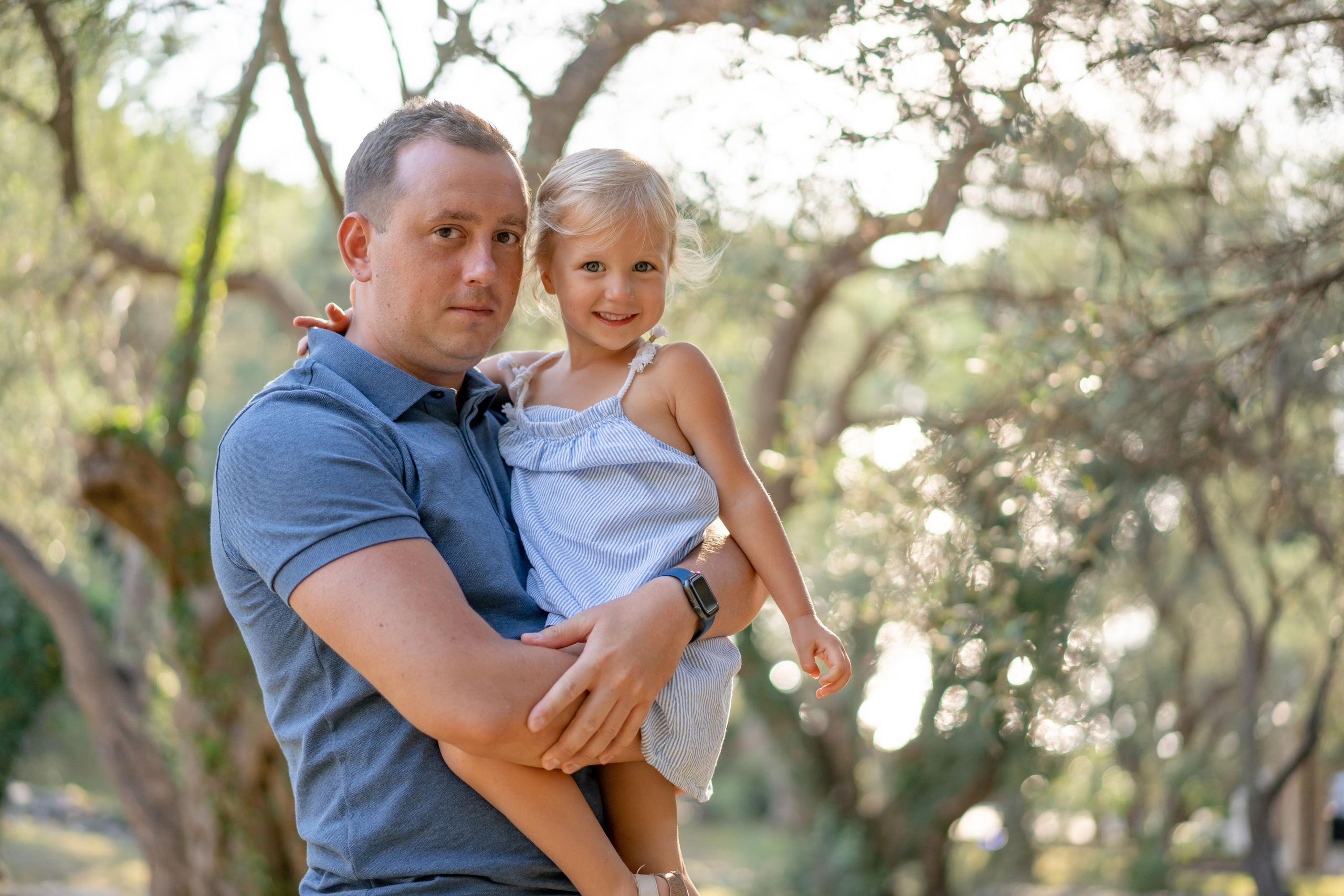 Milocer parkında aile fotoğraf çekimi