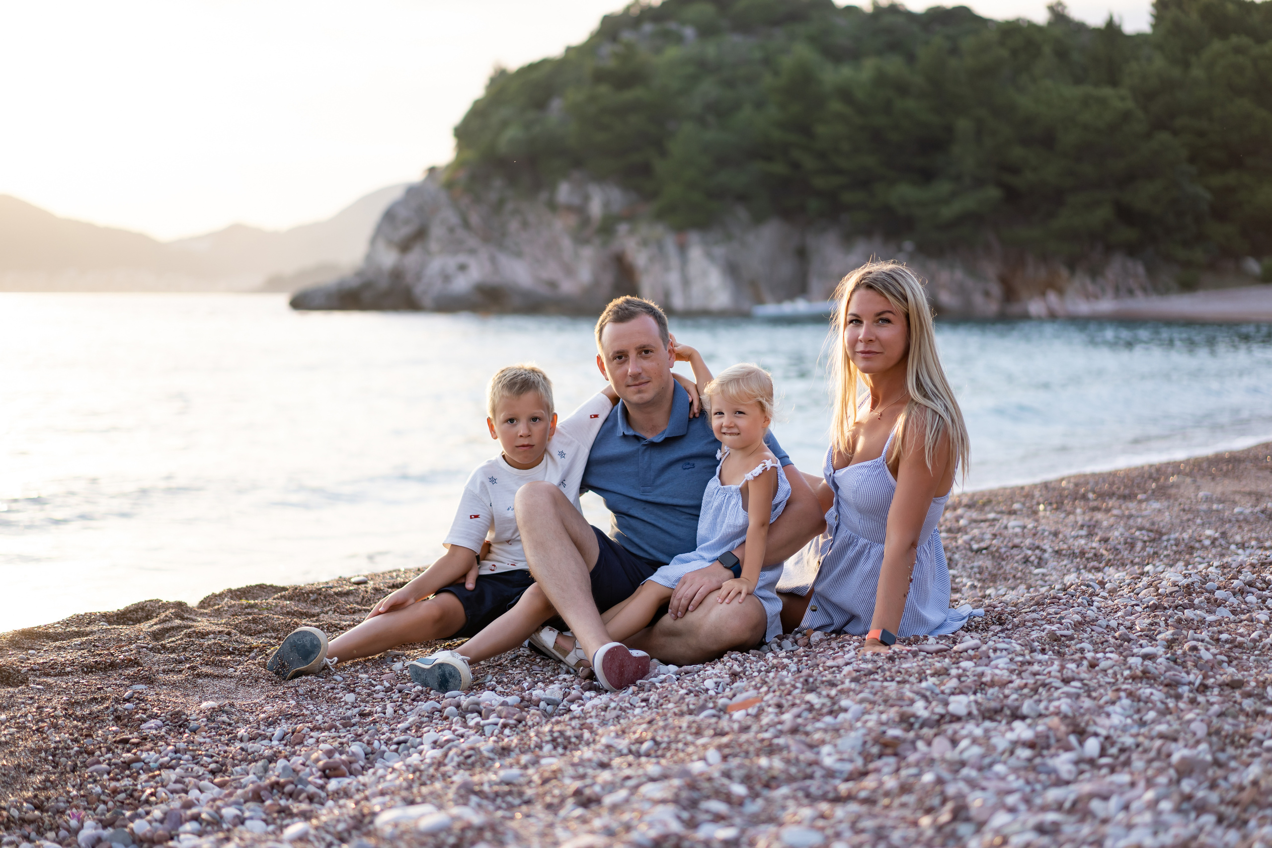 Milocer parkında aile fotoğraf çekimi