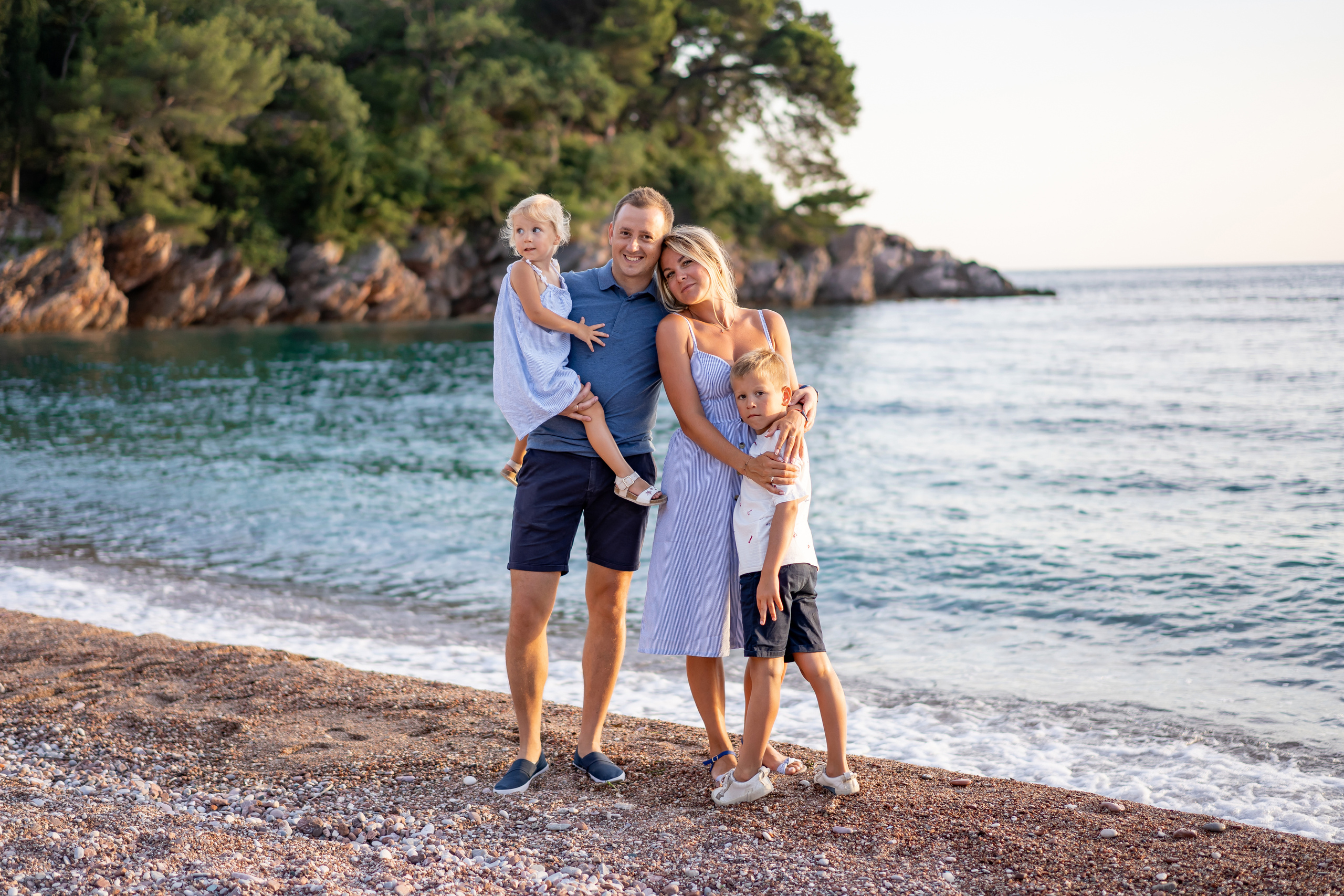 Milocer parkında aile fotoğraf çekimi