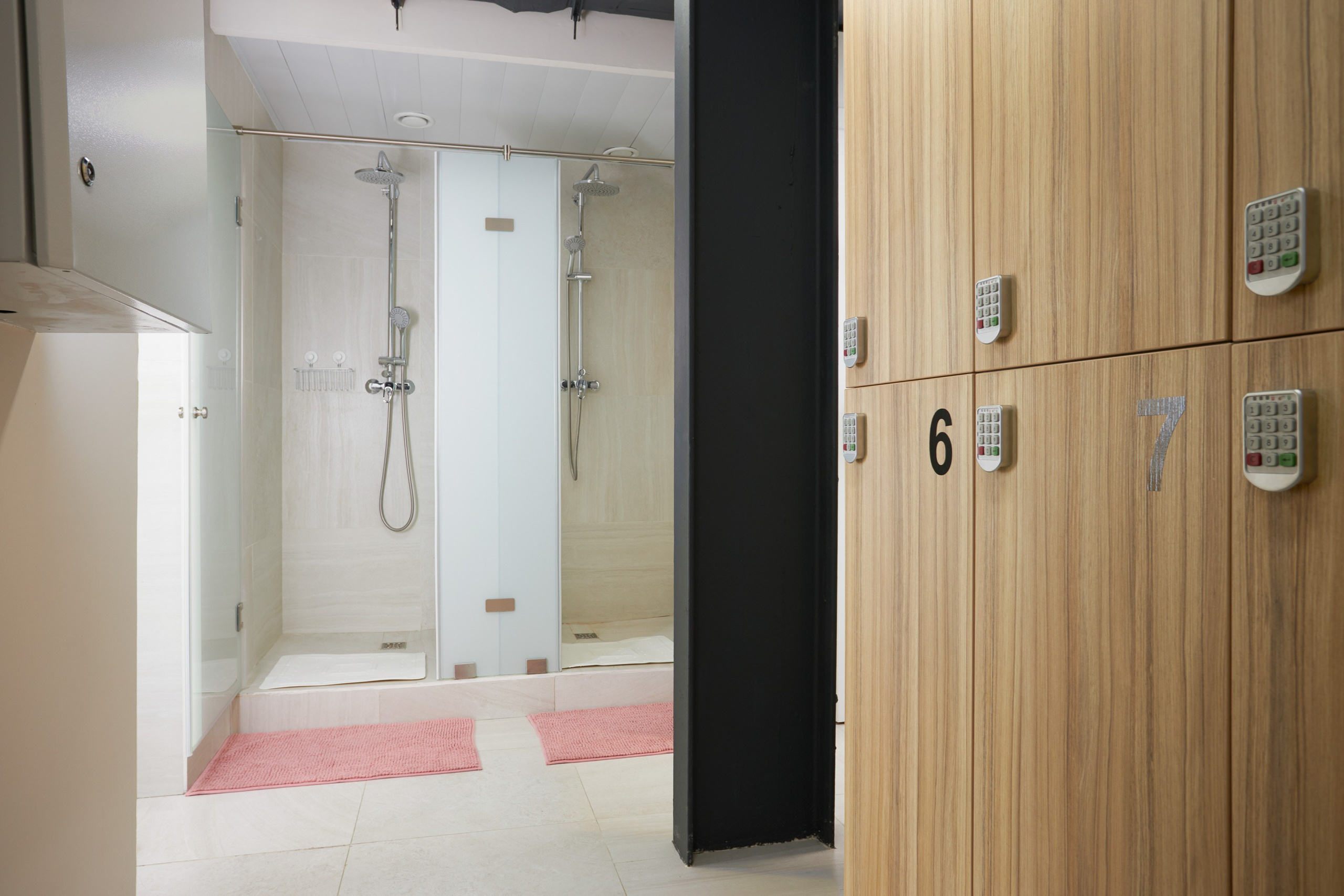 Gym changing room interior - photographer Andrey Dunin