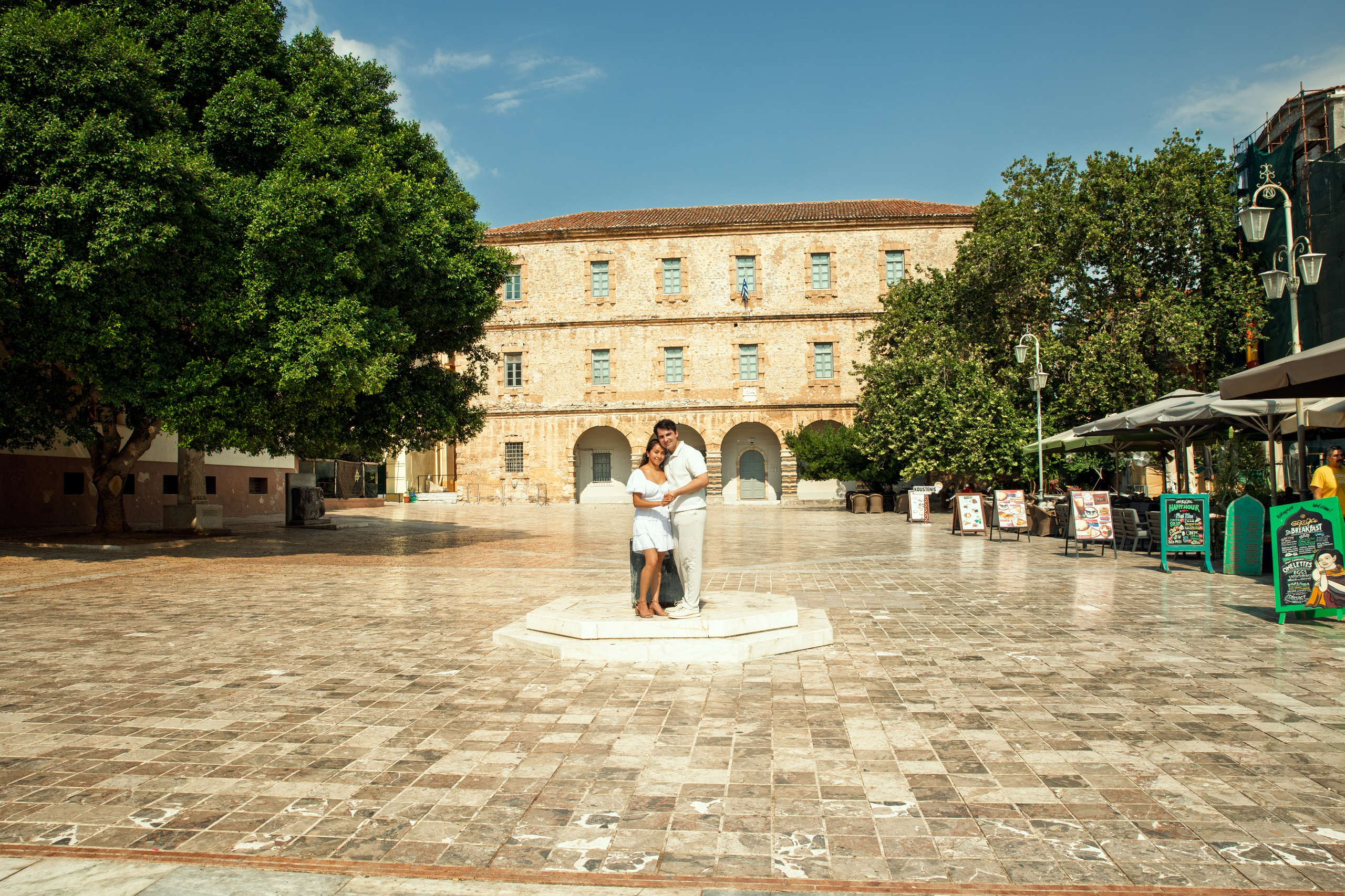 Ariana & Richard (USA). Photographer Anya Khasapi. Nafplio, Greece