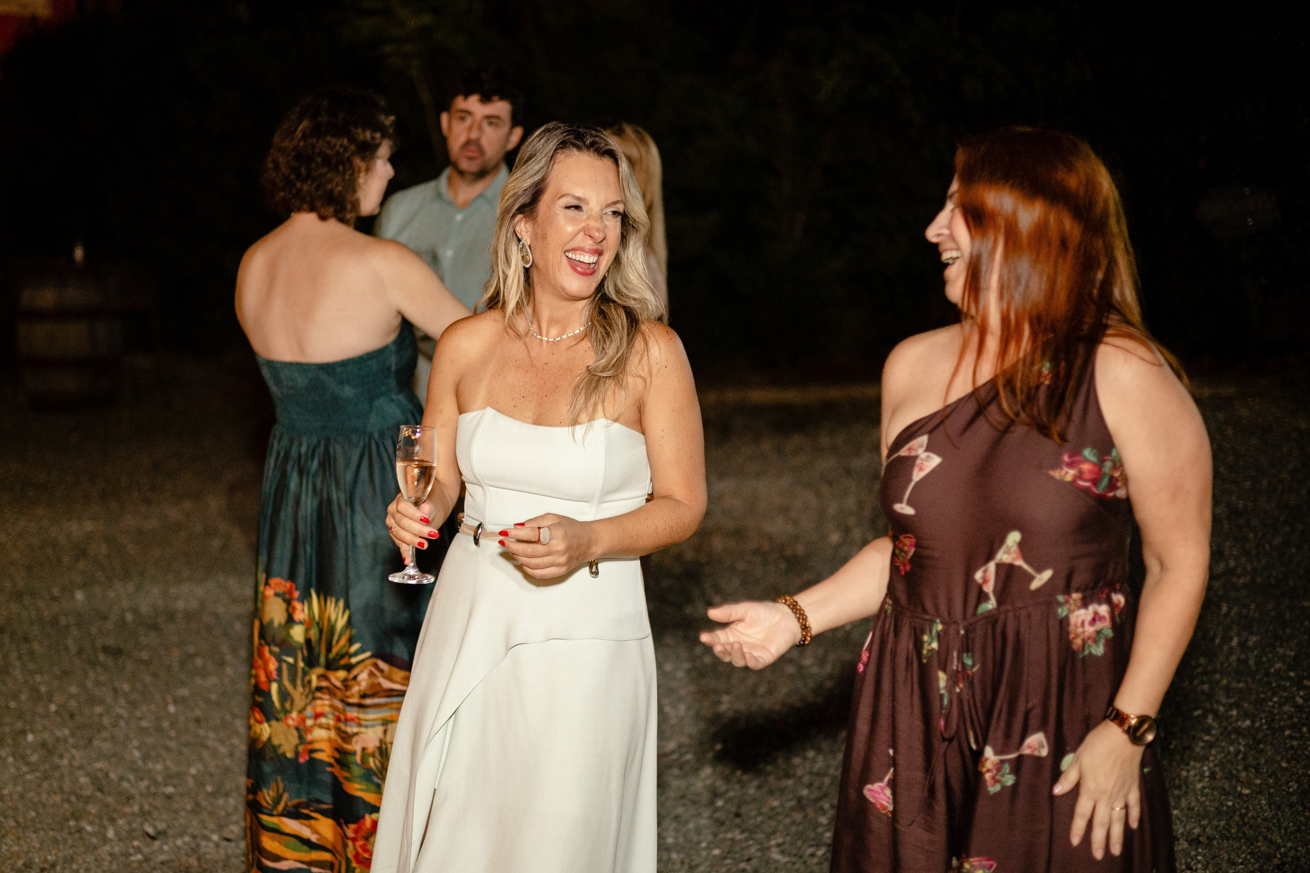 Comemoração de aniversário em uma vinícola no pôr do sol — Ivana Oleskovicz