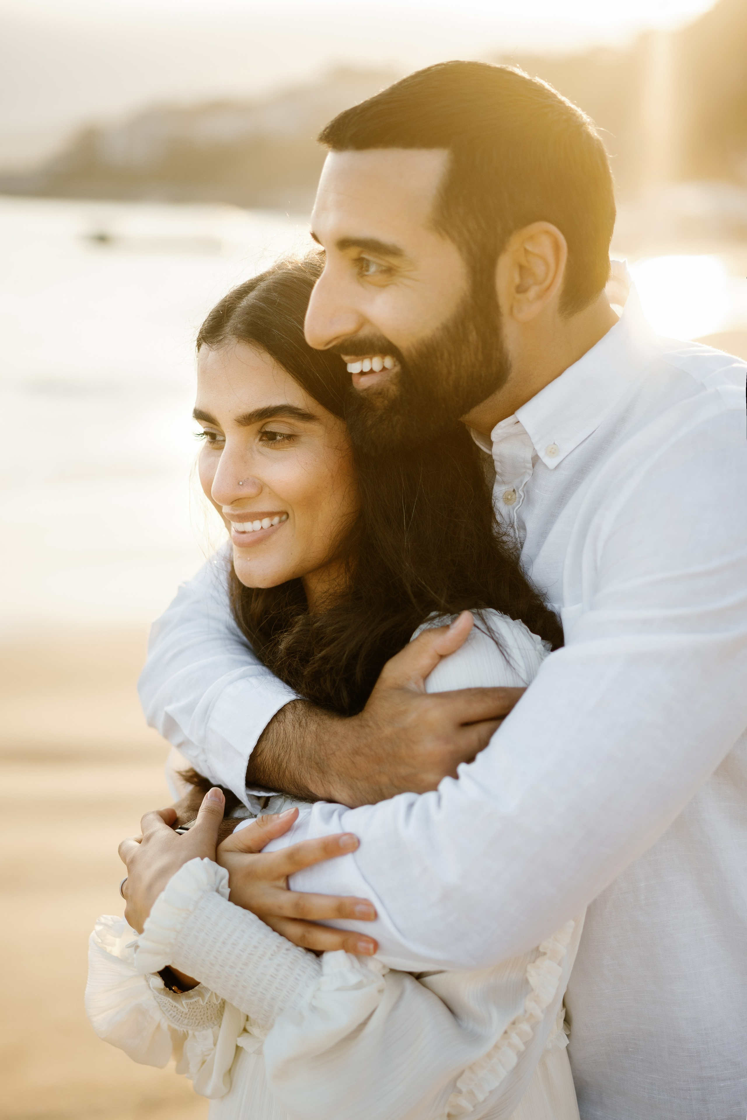 Santa Monica Sunset Engagement Photoshoot. Wedding Photography & Videography Team in California, Los Angeles, San Francisco, San Diego and Travel
