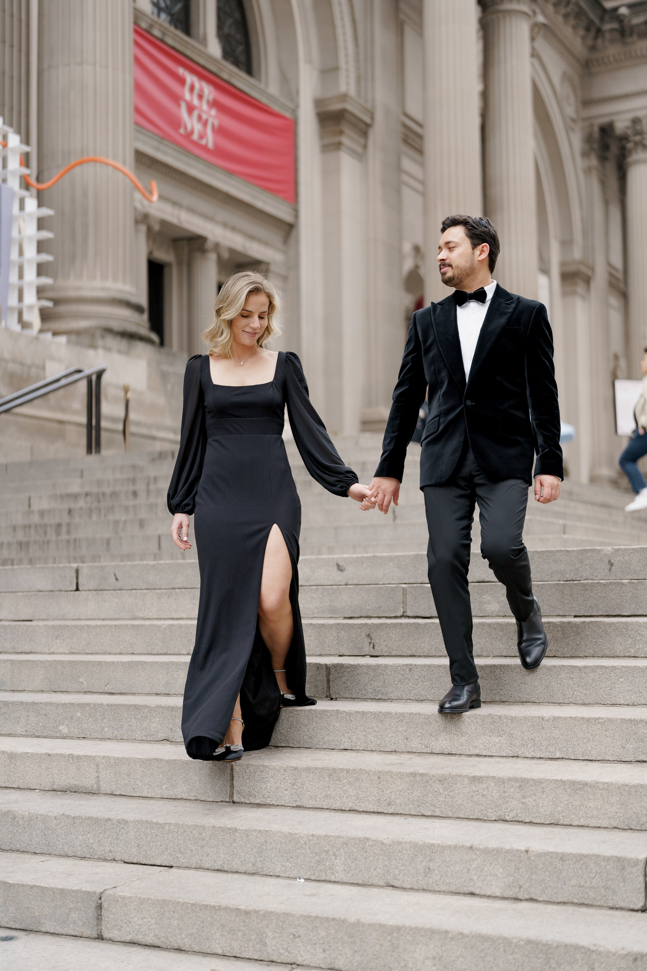 Caroline and Brendan’s Museum MET and Library Engagement Shoot. Wedding photographer and videographer New York | New Jersey