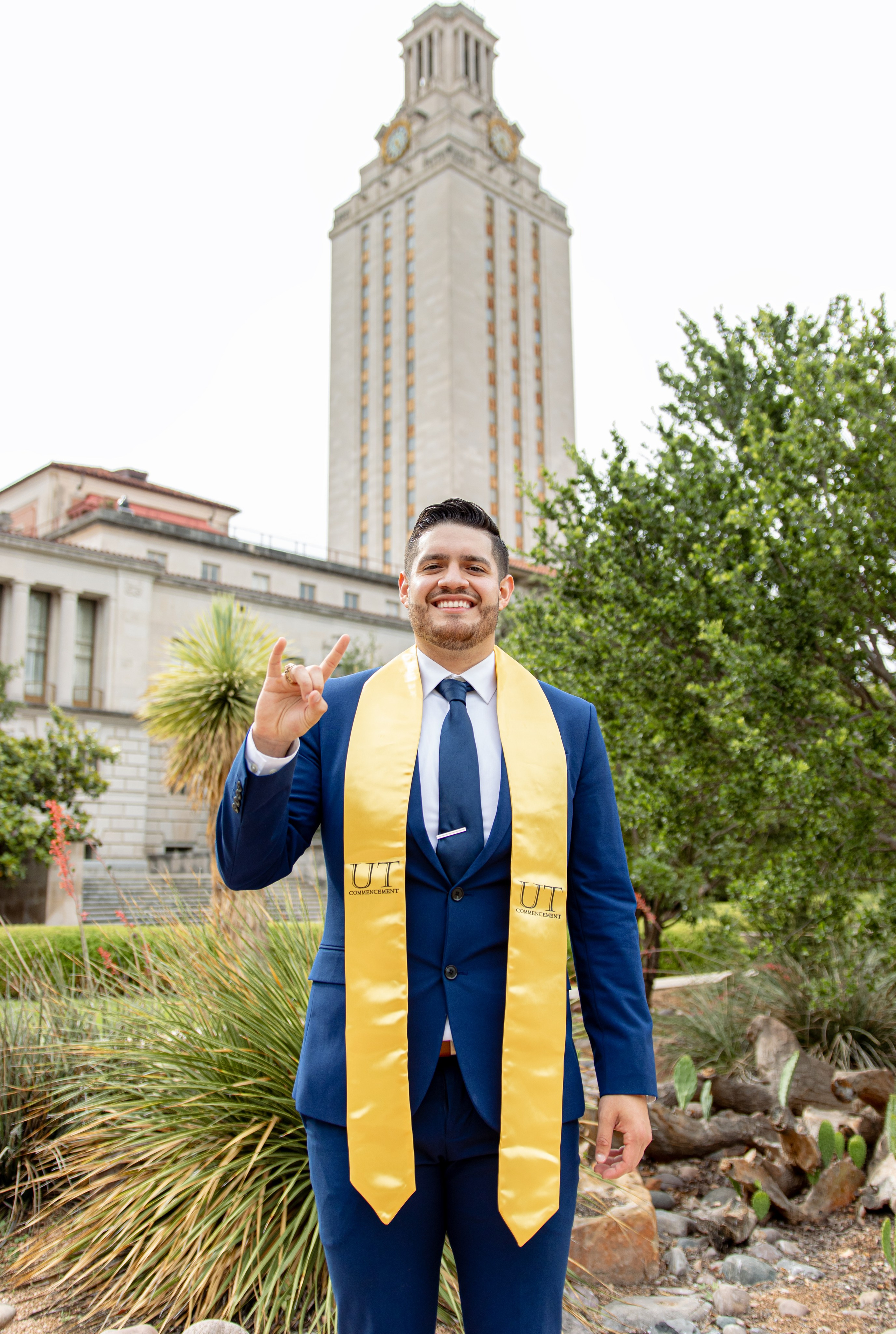 Pedro’s senior photoshoot at the University of Texas Austin
