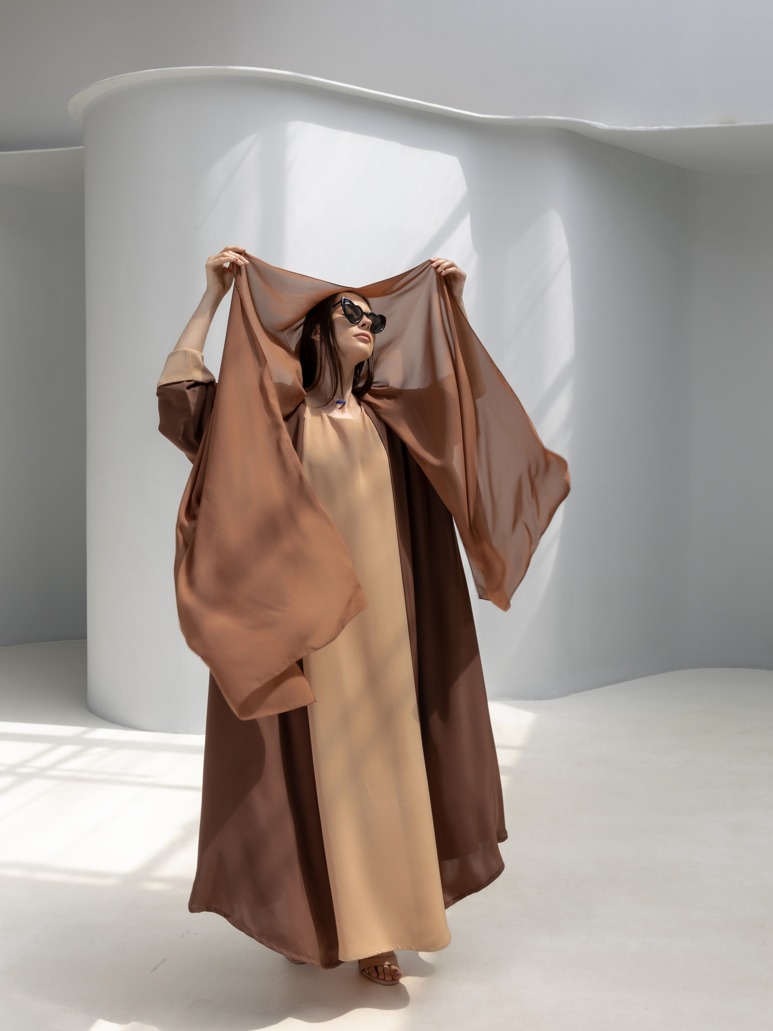 Abayas and praying dresses. Photo and video production in Dubai UAE