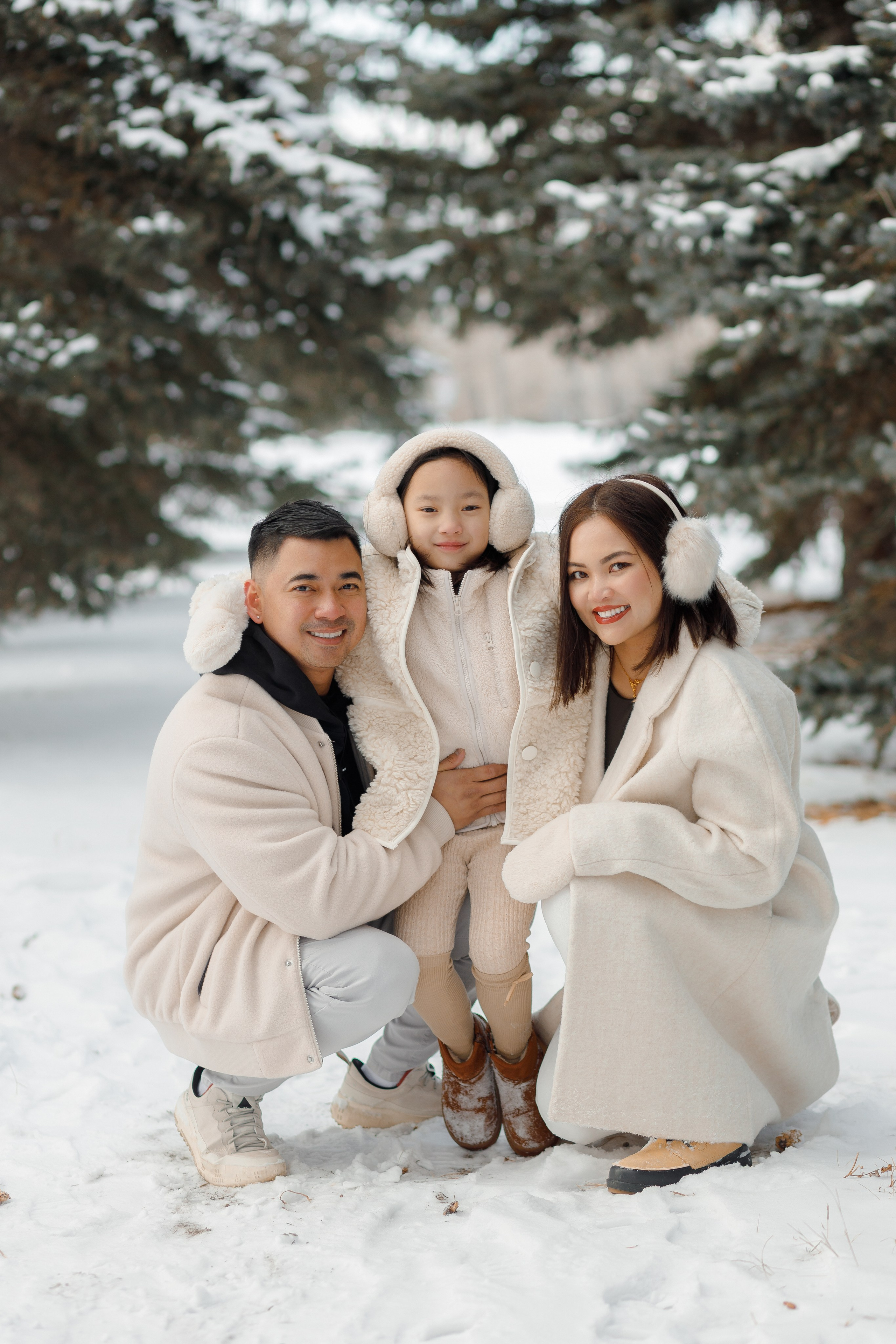 Family winter story. Home