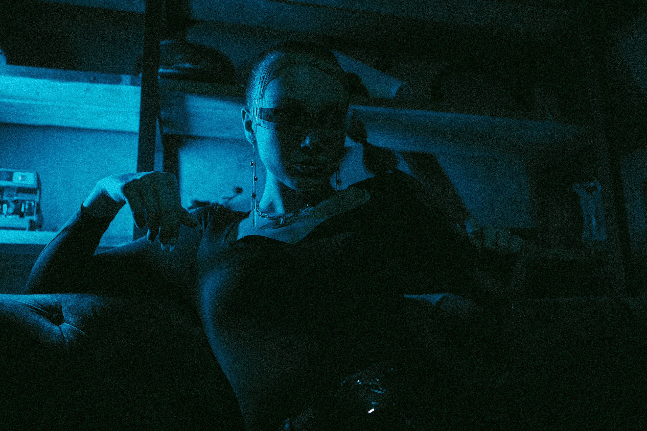 Ksenia — Neon lights. Георгий Намазов | Фотограф в Ташкенте