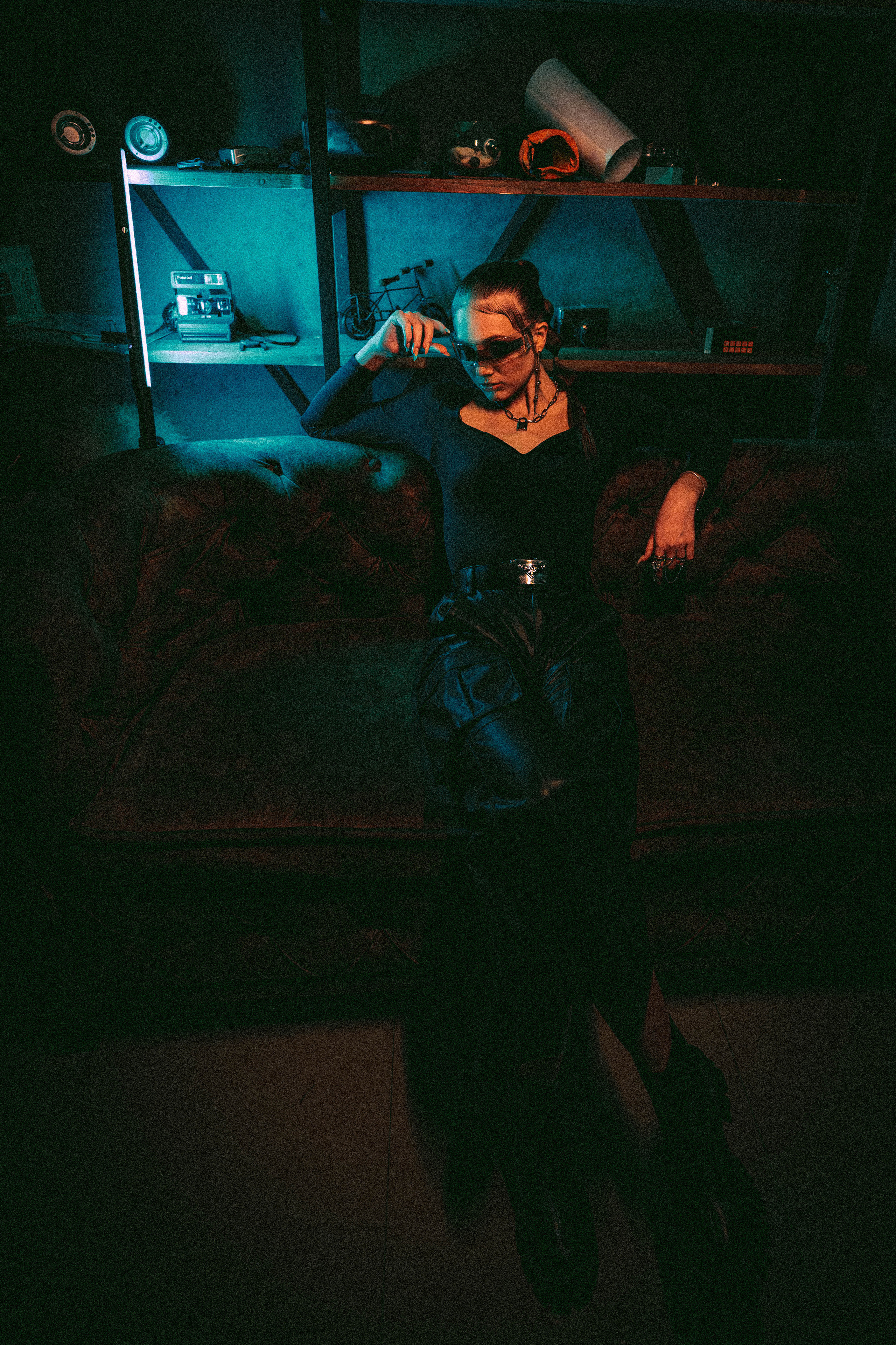 Ksenia — Neon lights. Георгий Намазов | Фотограф в Ташкенте