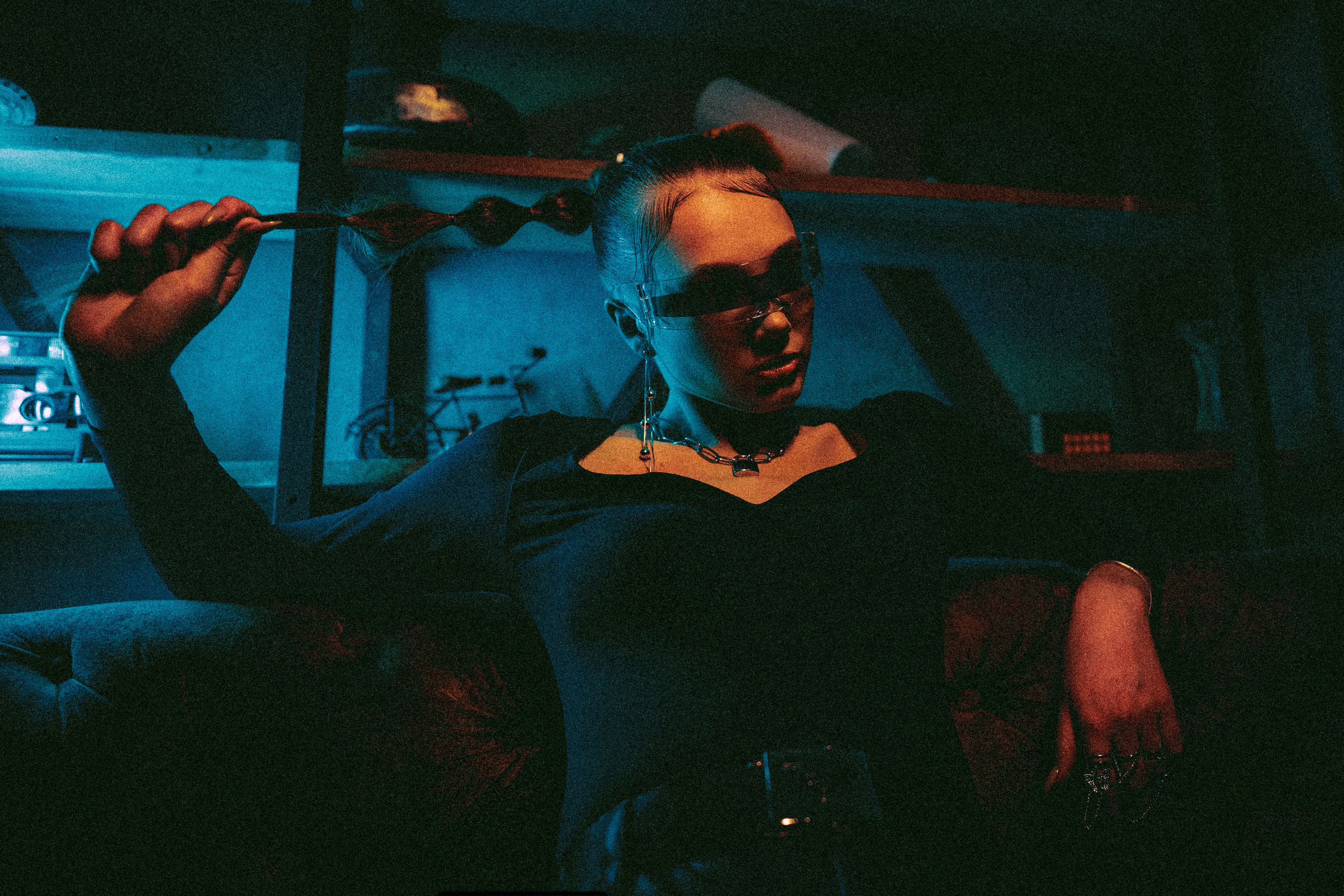 Ksenia — Neon lights. Георгий Намазов | Фотограф в Ташкенте