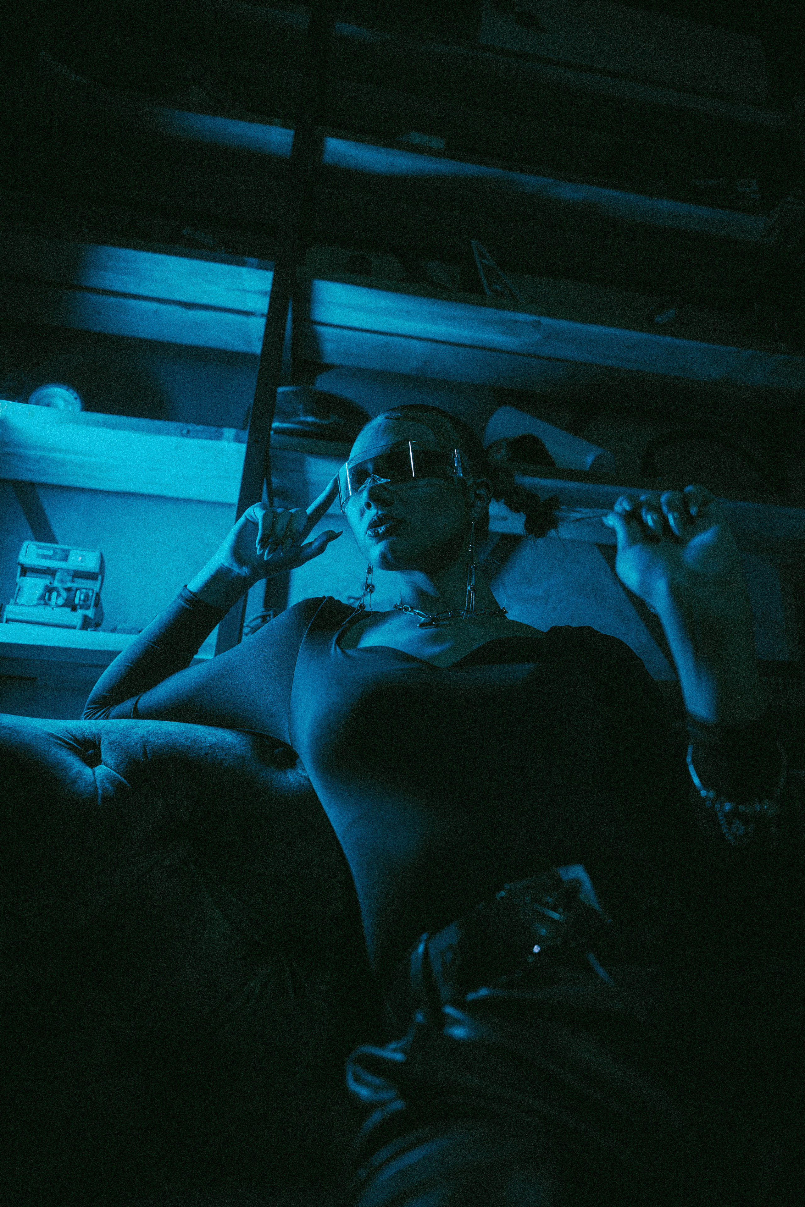 Ksenia — Neon lights. Георгий Намазов | Фотограф в Ташкенте