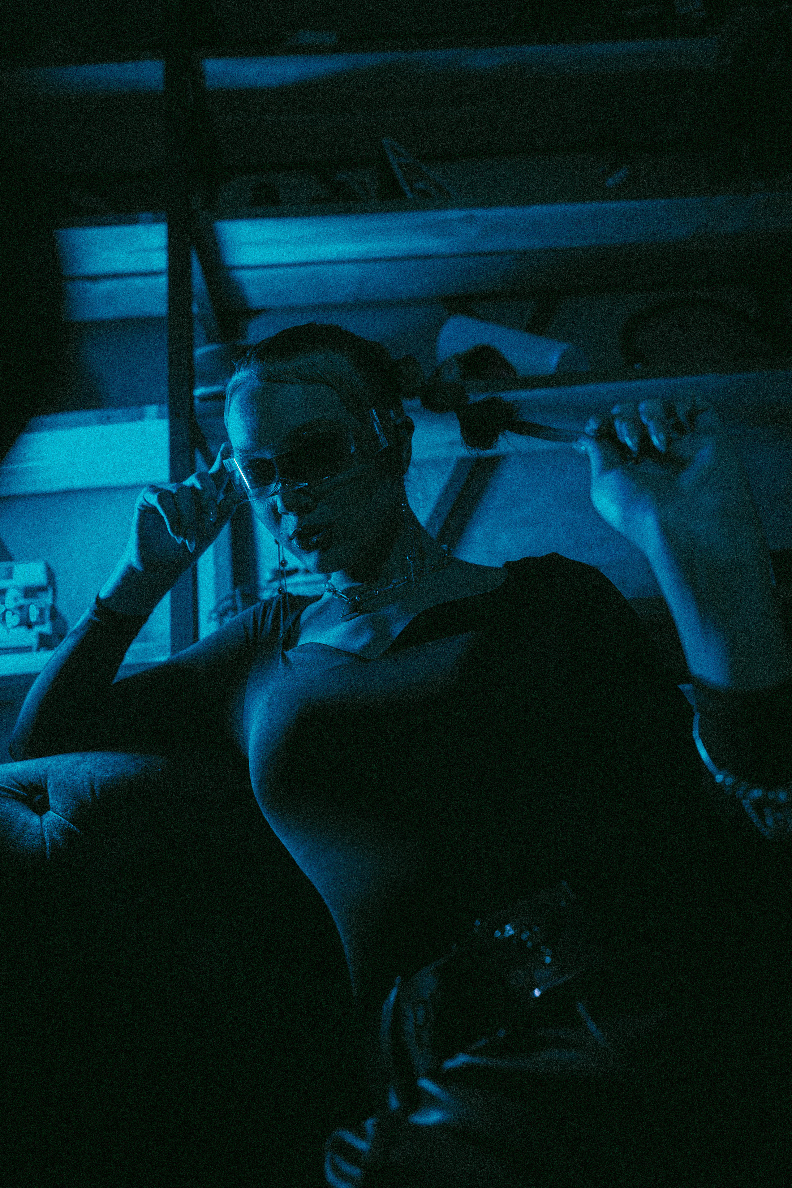 Ksenia — Neon lights. Георгий Намазов | Фотограф в Ташкенте