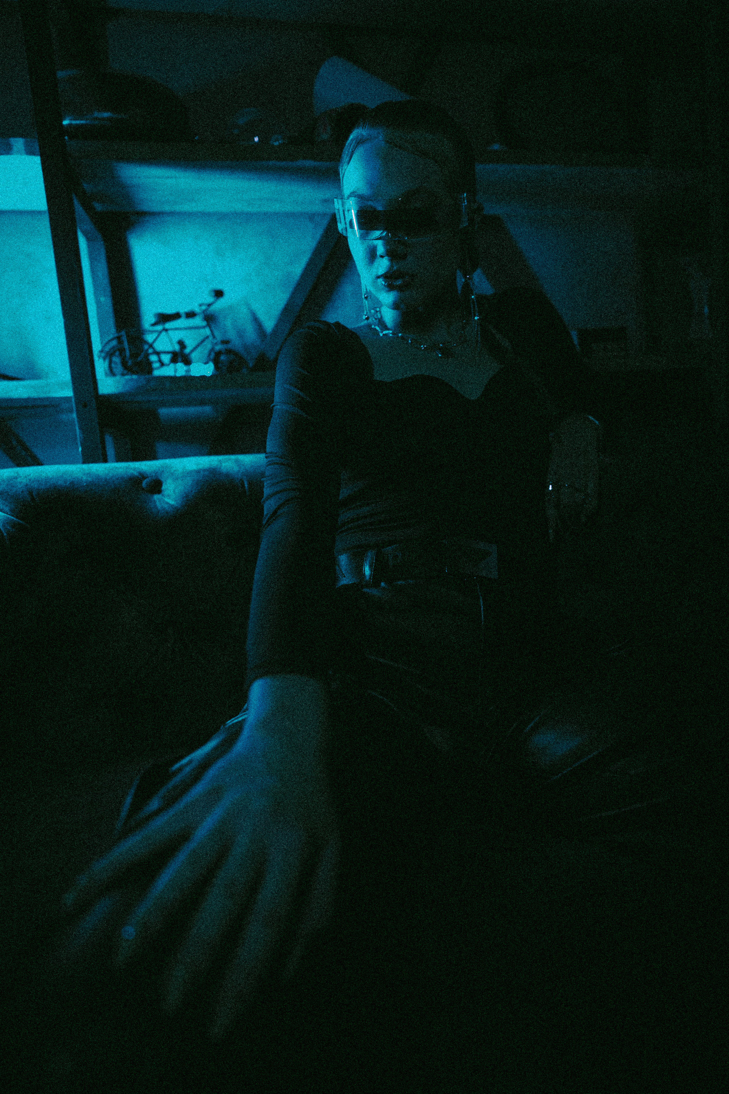 Ksenia — Neon lights. Георгий Намазов | Фотограф в Ташкенте