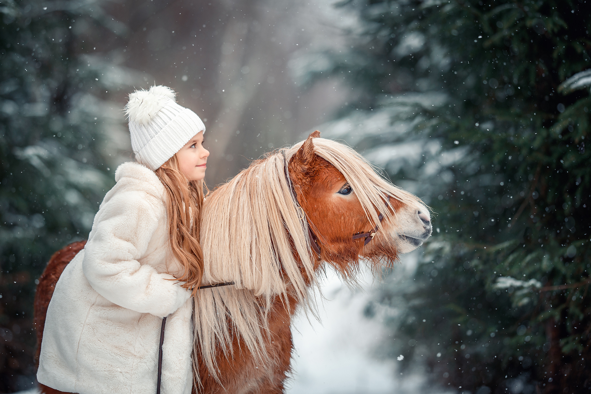 Джулия и пони "Гиви"