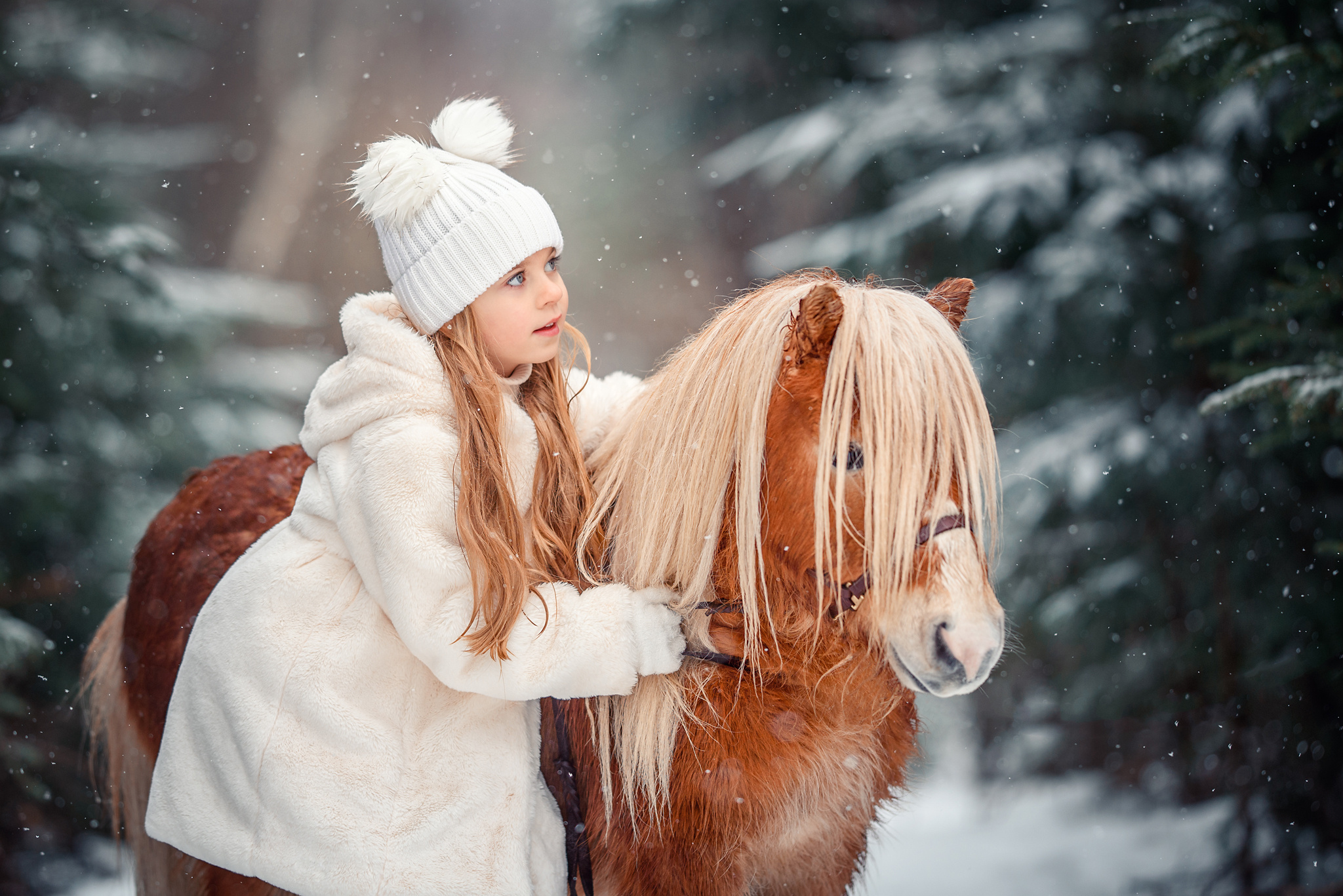 Джулия и пони "Гиви"
