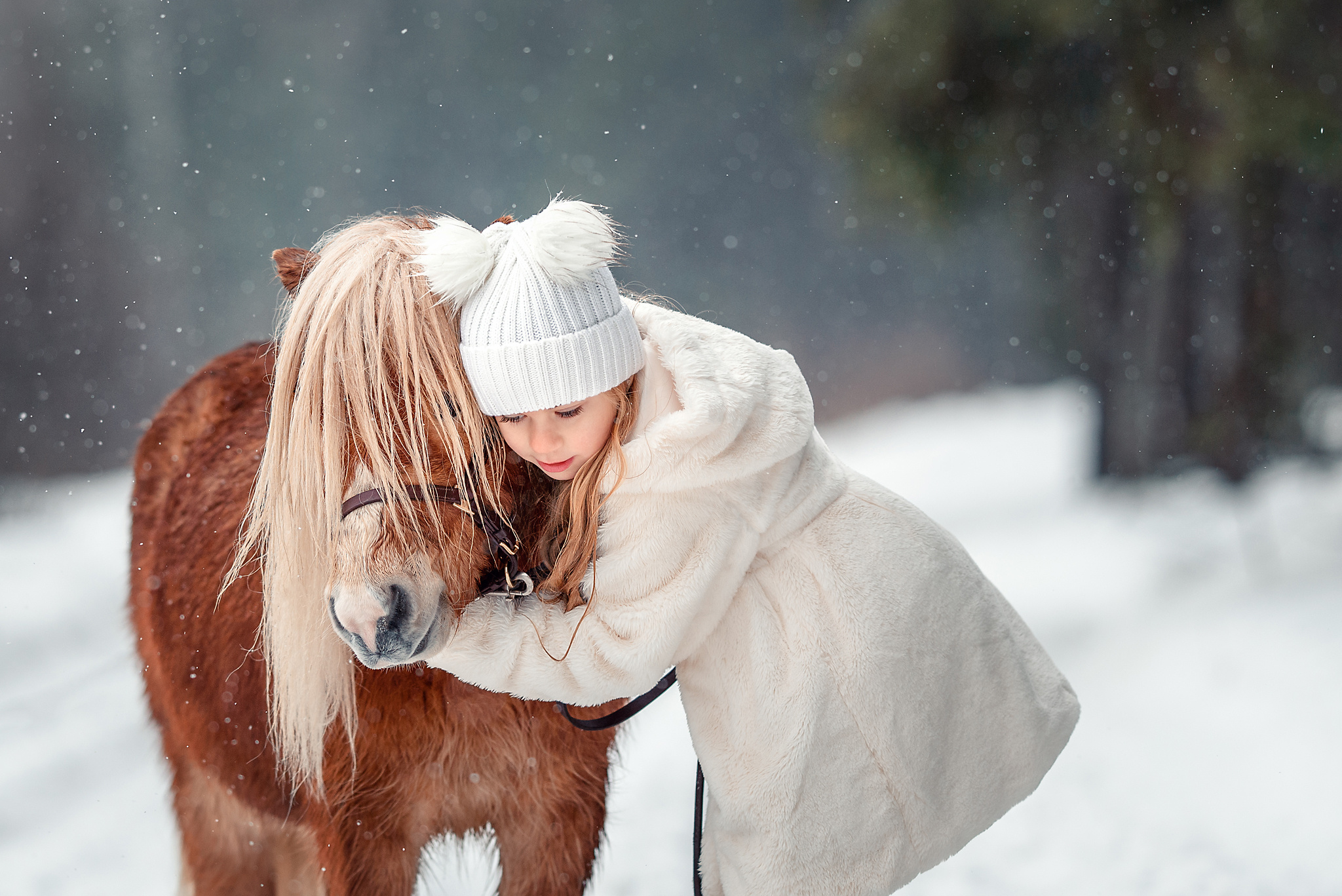 Джулия и пони "Гиви"