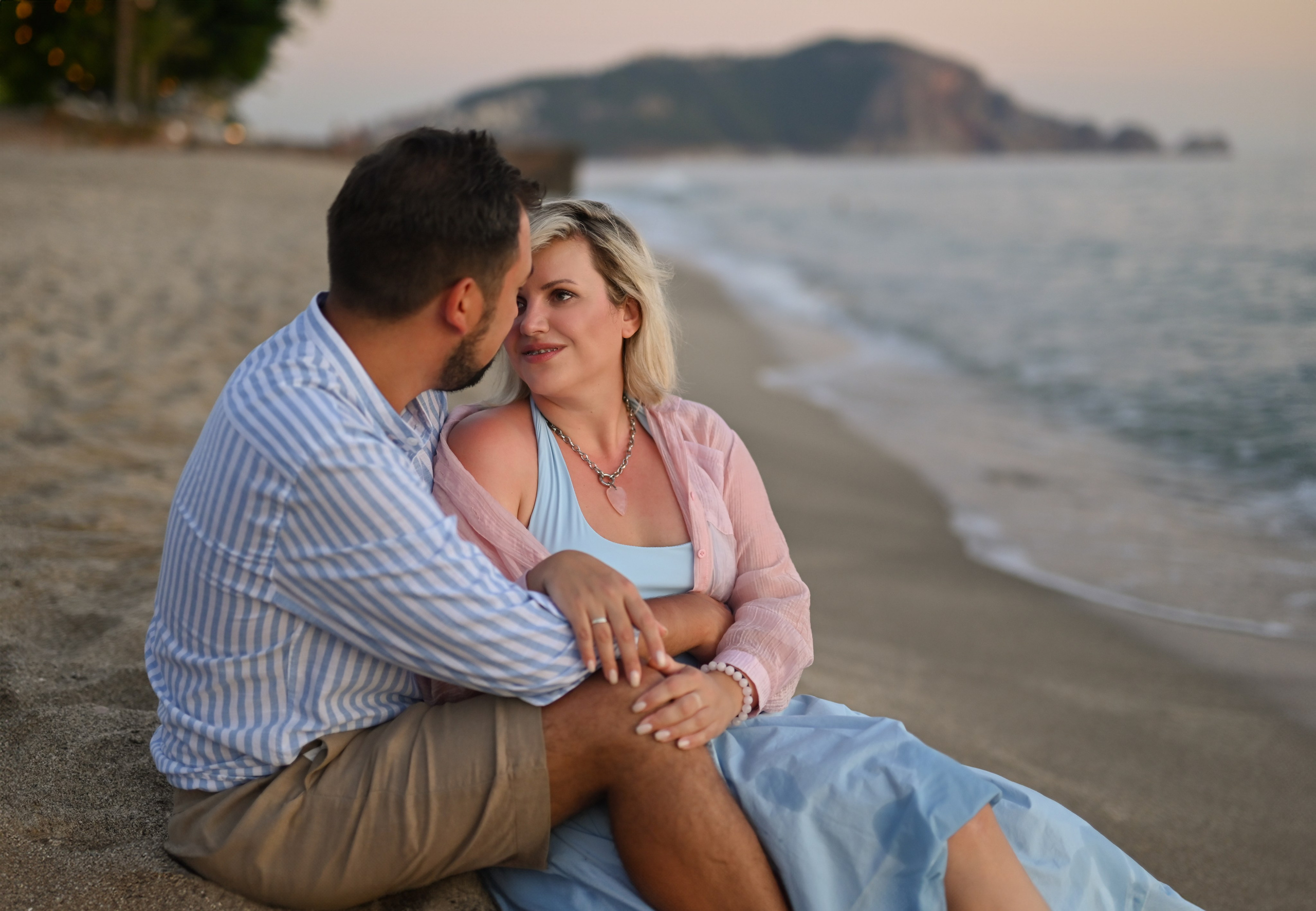 Love story на пляже Клеопатра. Photographer in Alanya, Side, Manavgat. Türkiye