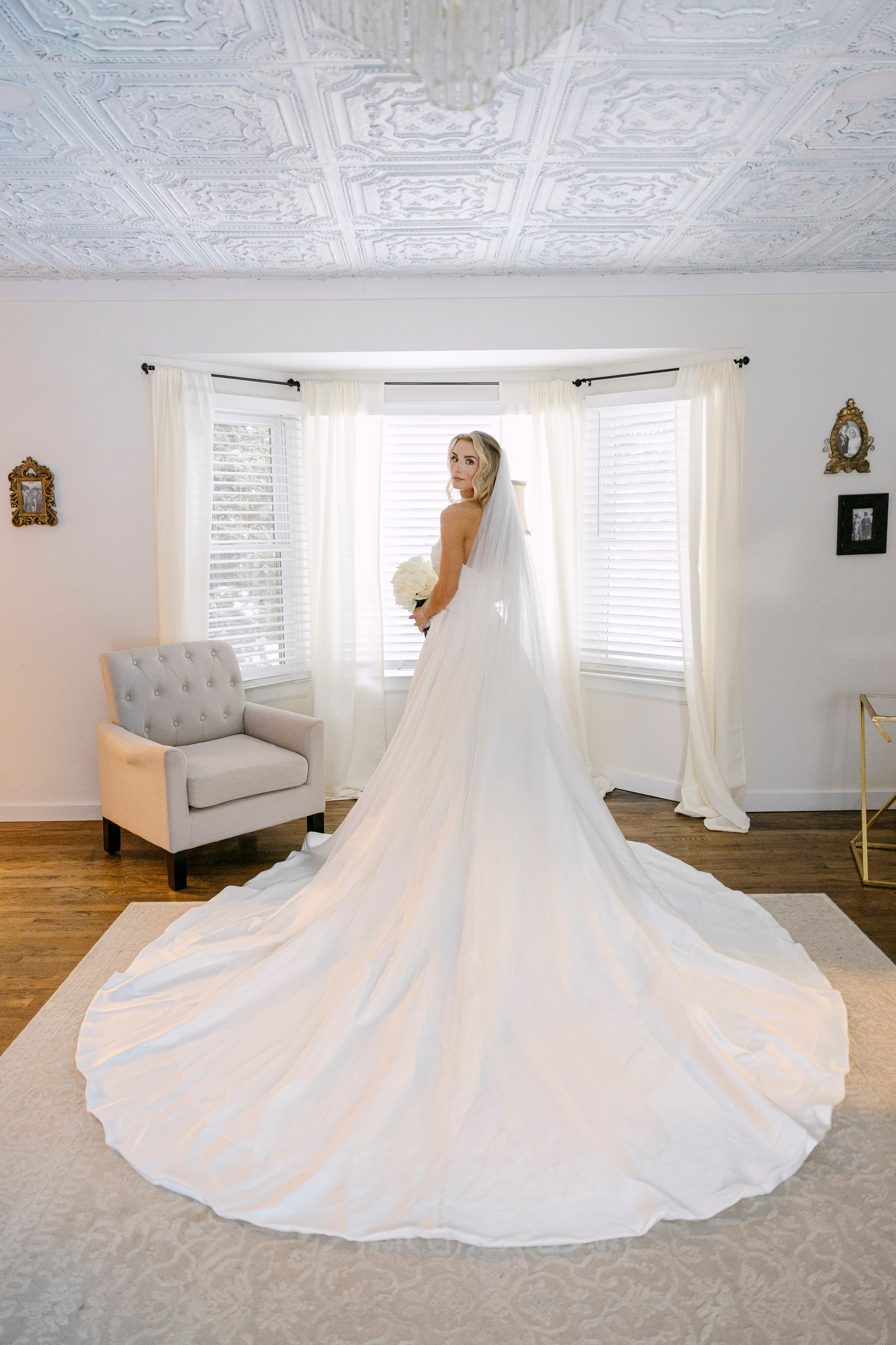 Winter Snow Wedding at Luxe Glass House at River Mill | A Rare & Romantic North Carolina Celebration. Wedding and portrait photography in Greenville SC