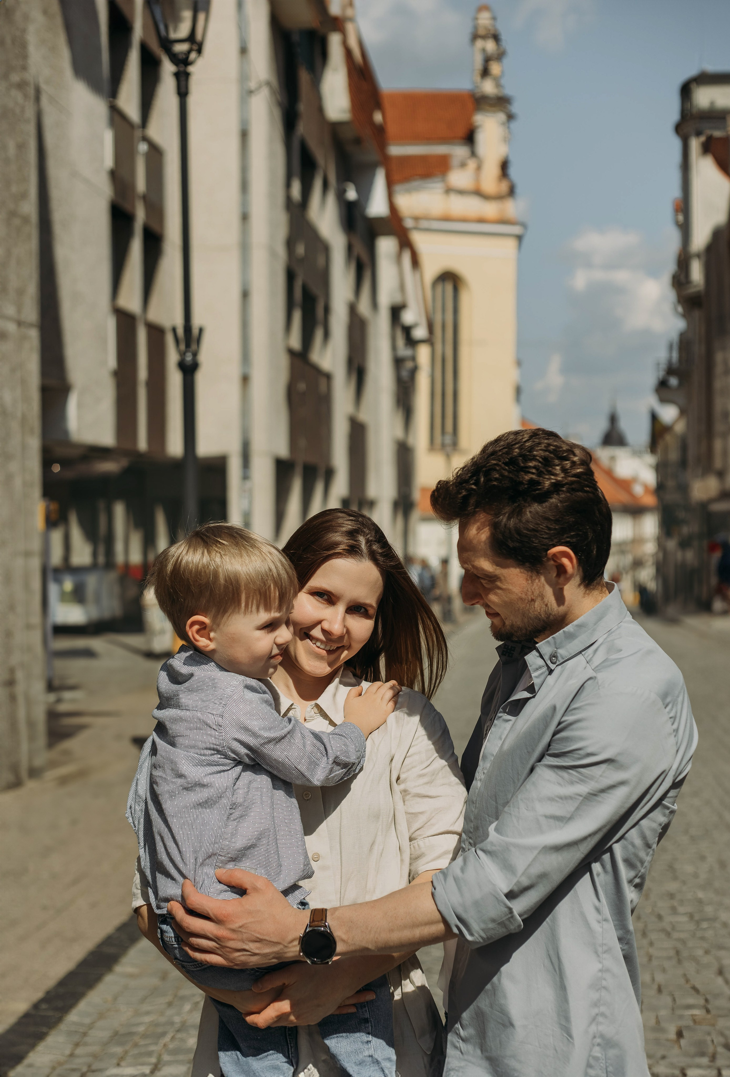 Семейная прогулка по старому городу в Вильнюсе. Семейный и детский фотограф в Вильнюсе Светлана Наумова