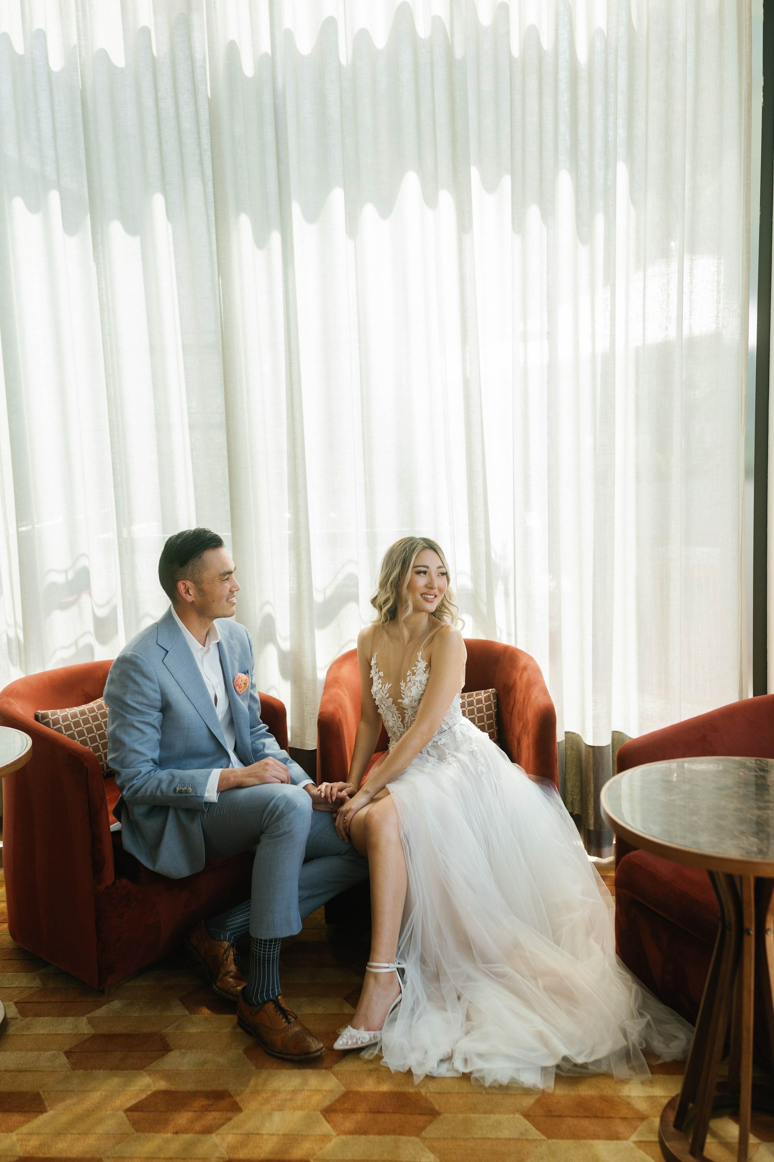 Wedding at Conrad Hotel Los Angeles. Wedding Photography & Videography Team in California, Los Angeles, San Francisco, San Diego and Travel