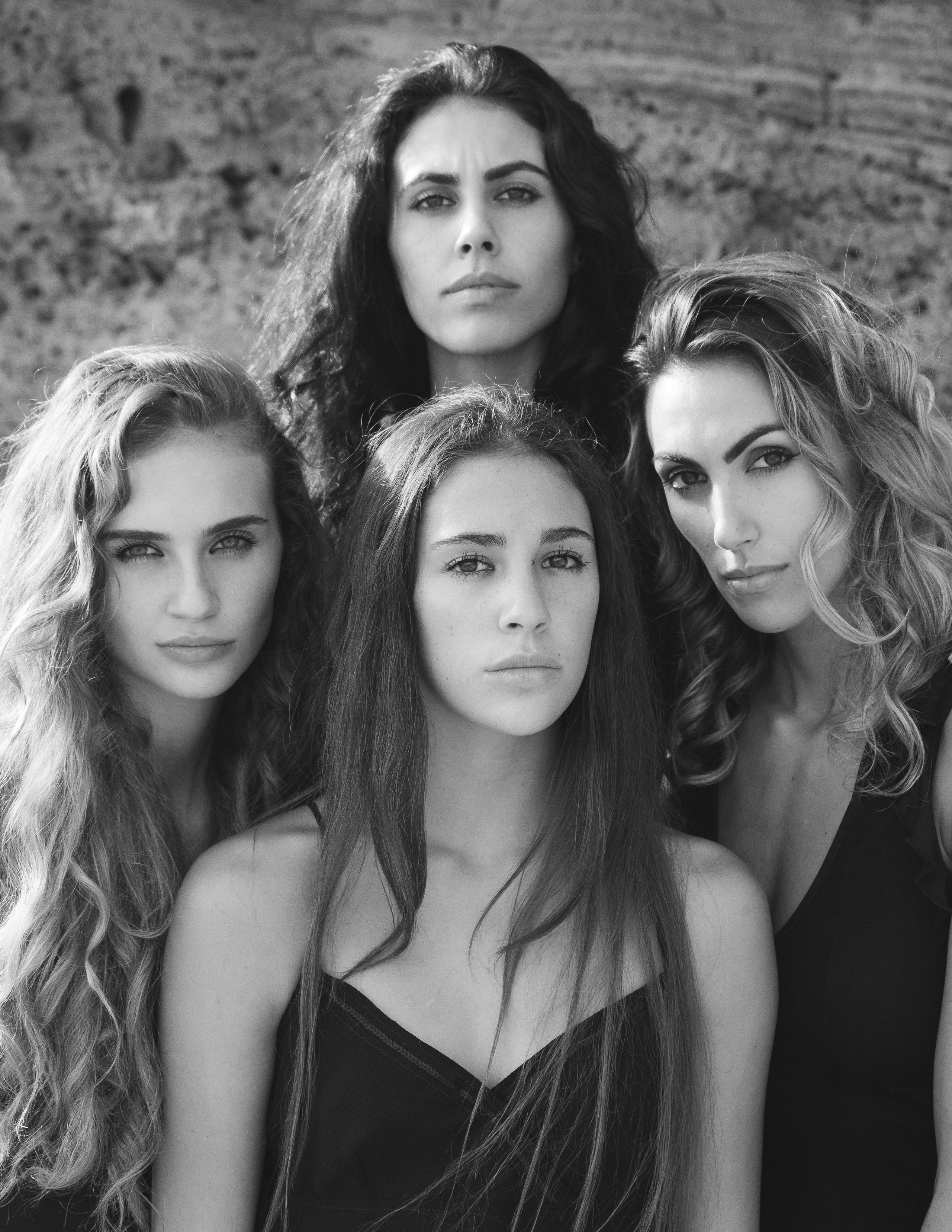 Sisters on the beach