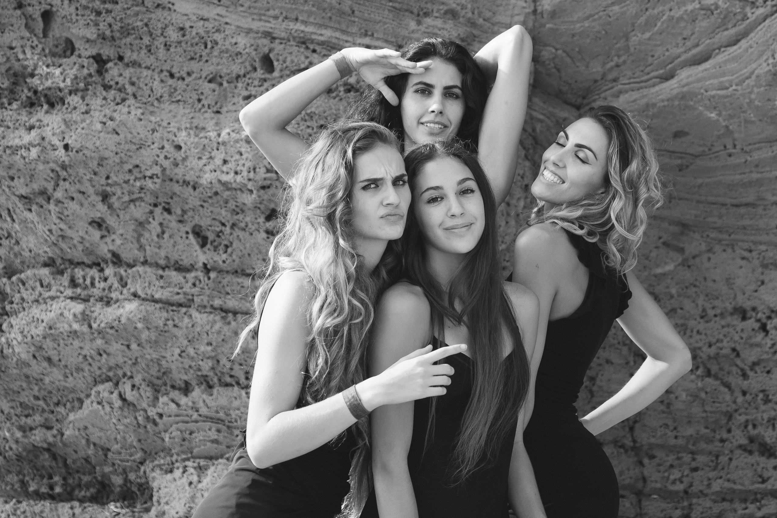 Sisters on the beach