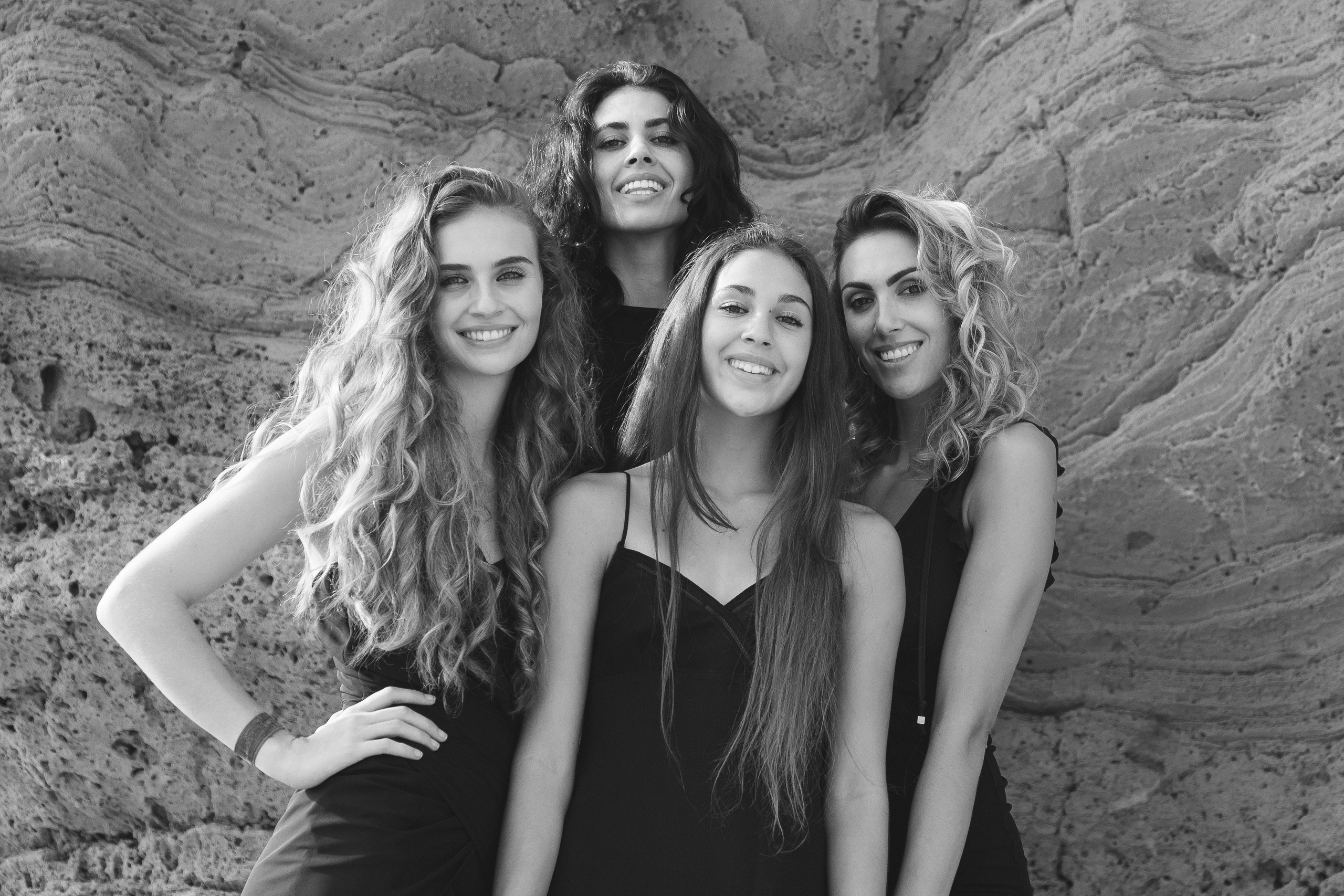 Sisters on the beach