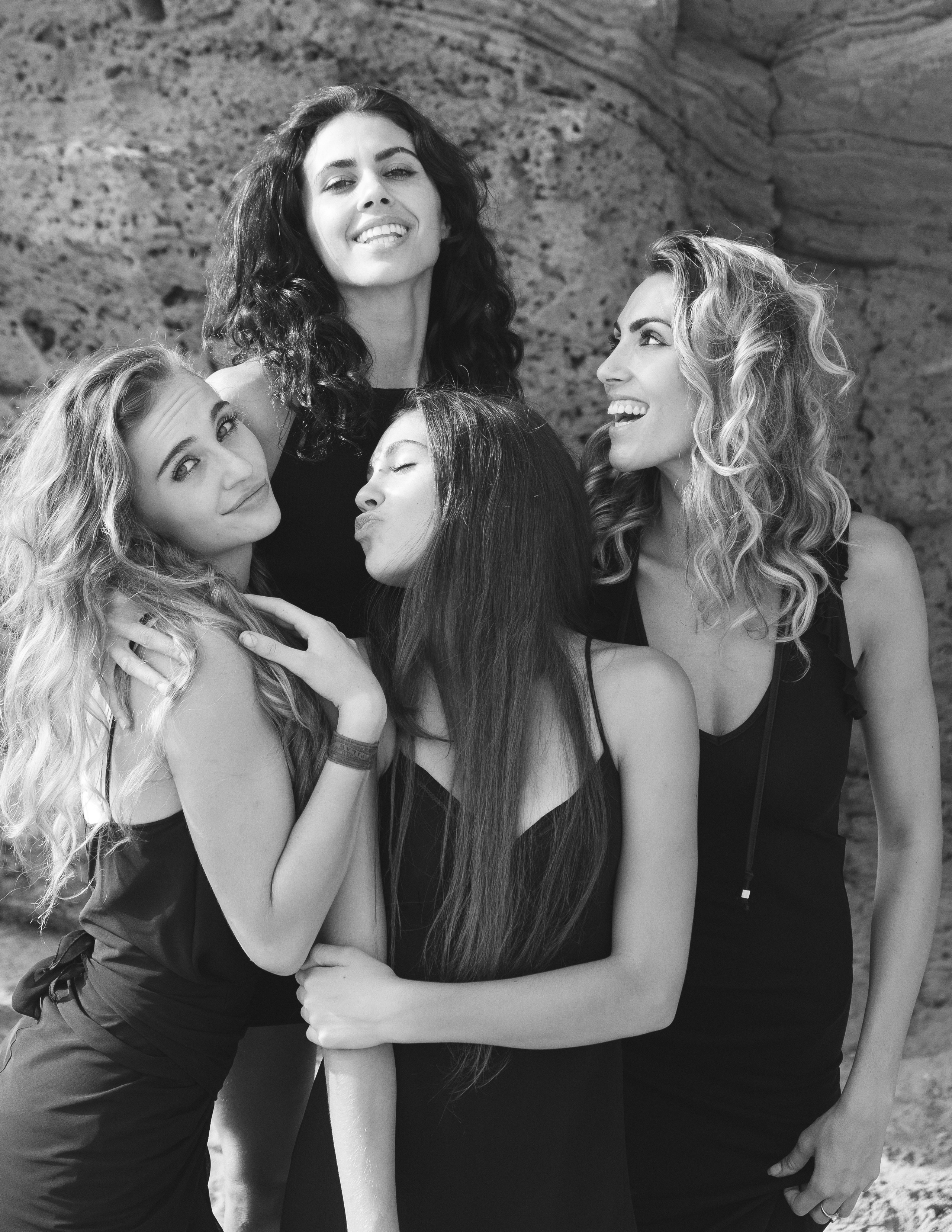 Sisters on the beach