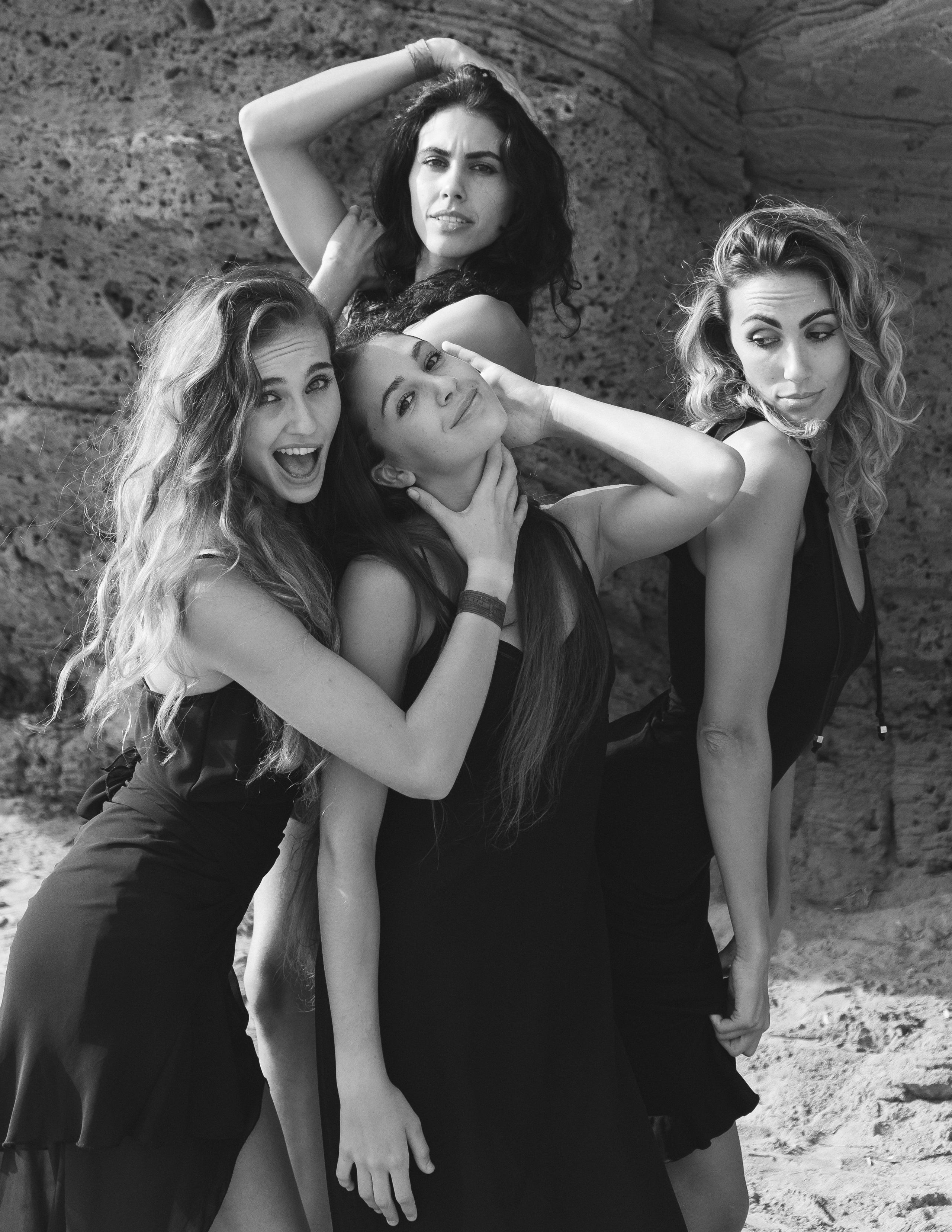 Sisters on the beach