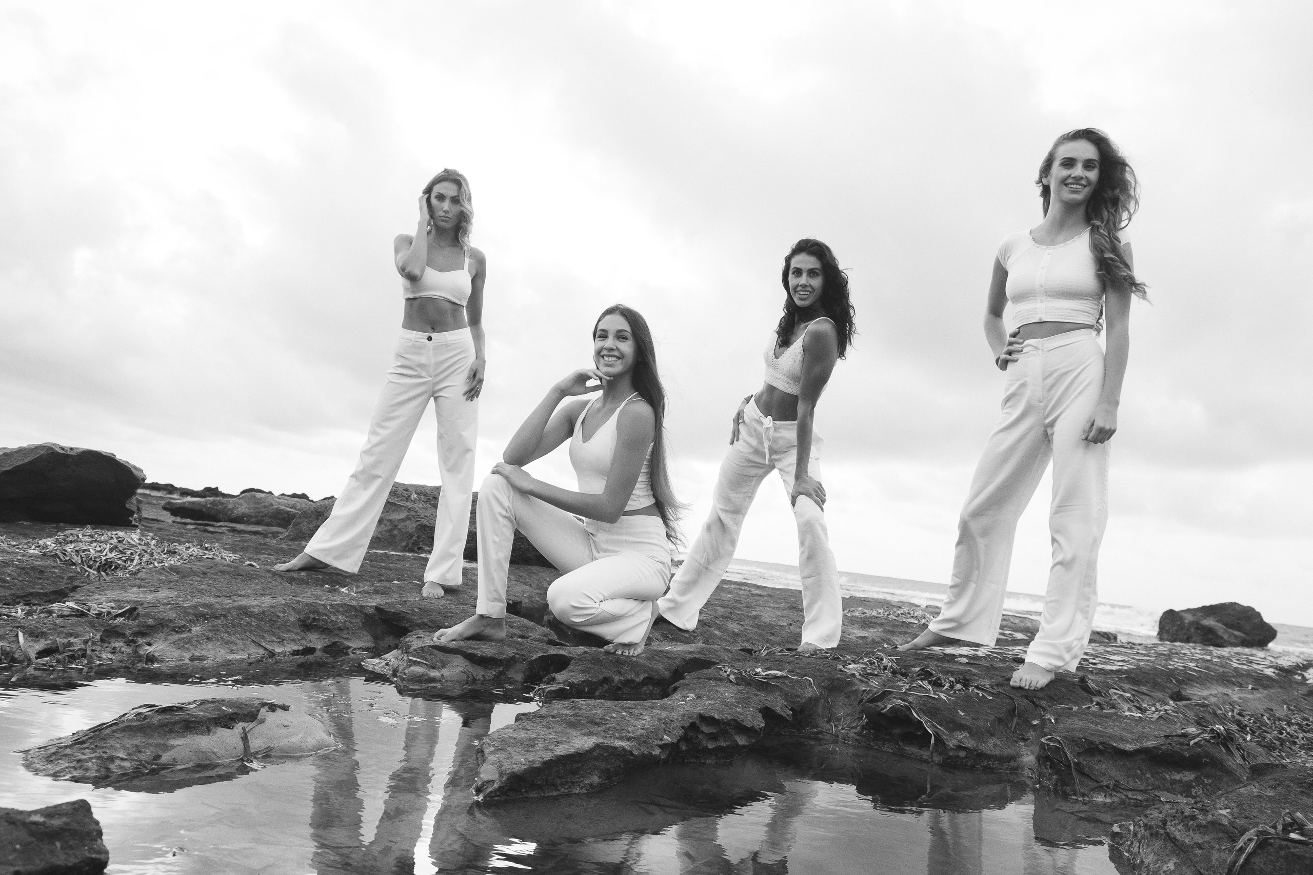Sisters on the beach