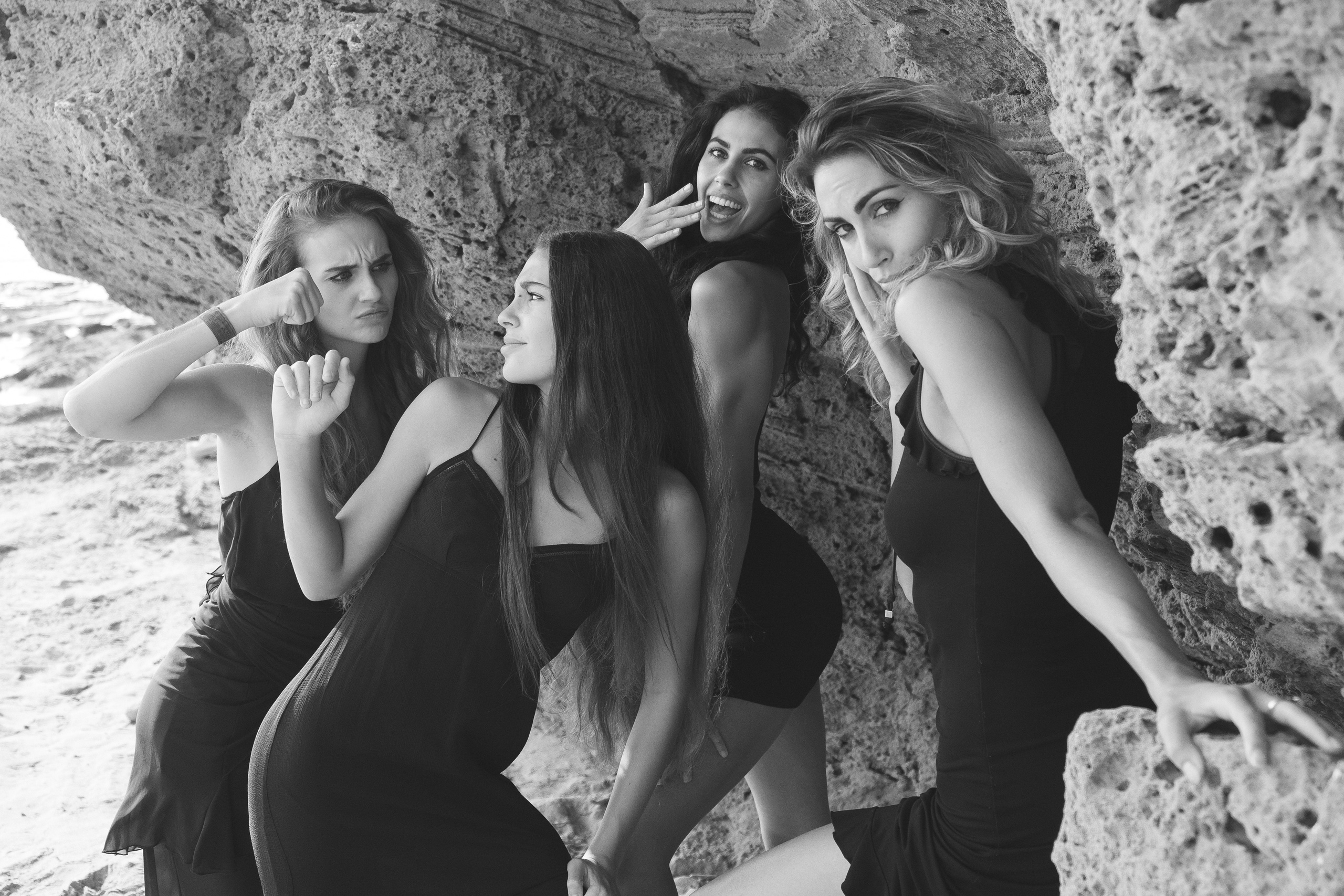 Sisters on the beach