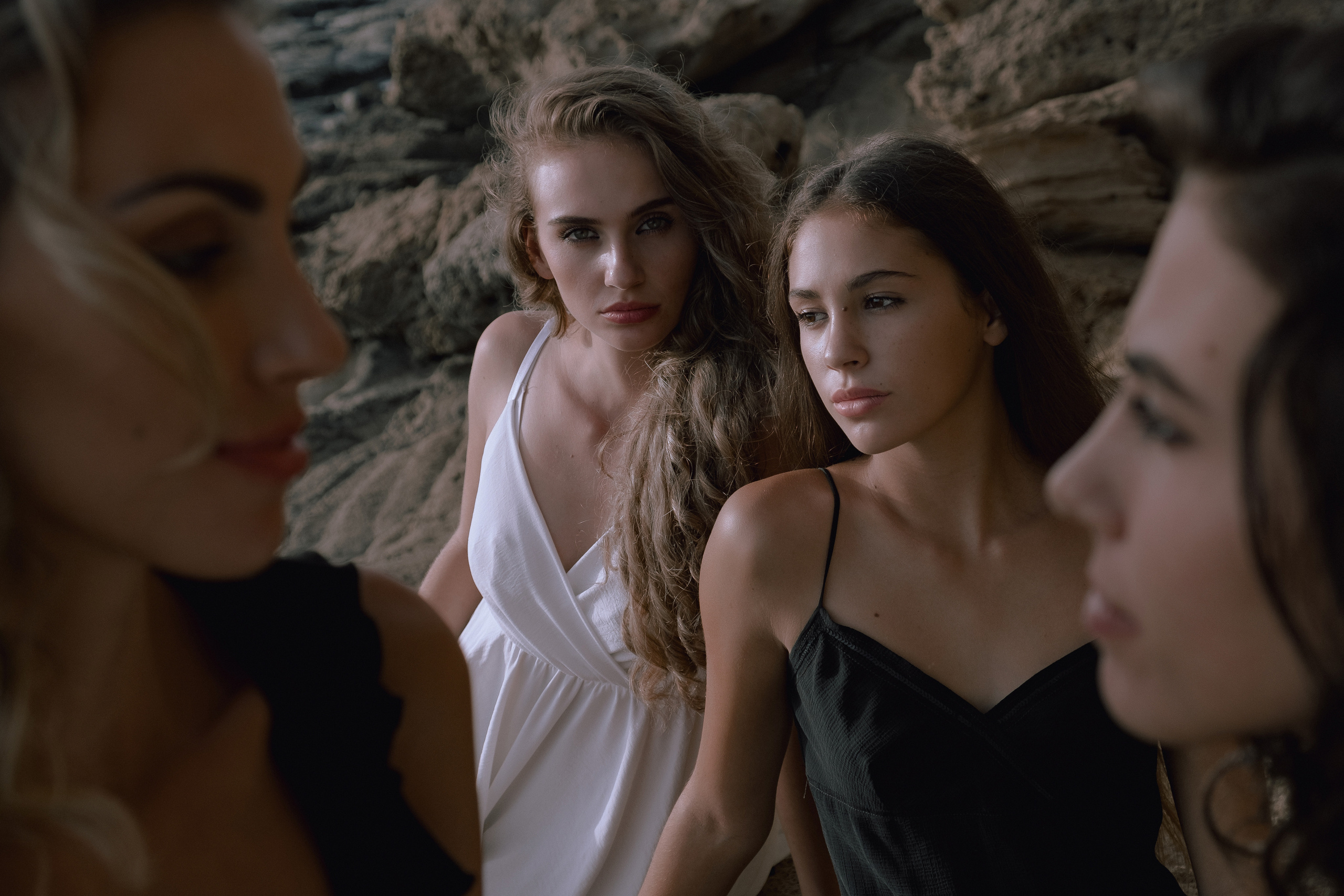 Sisters on the beach