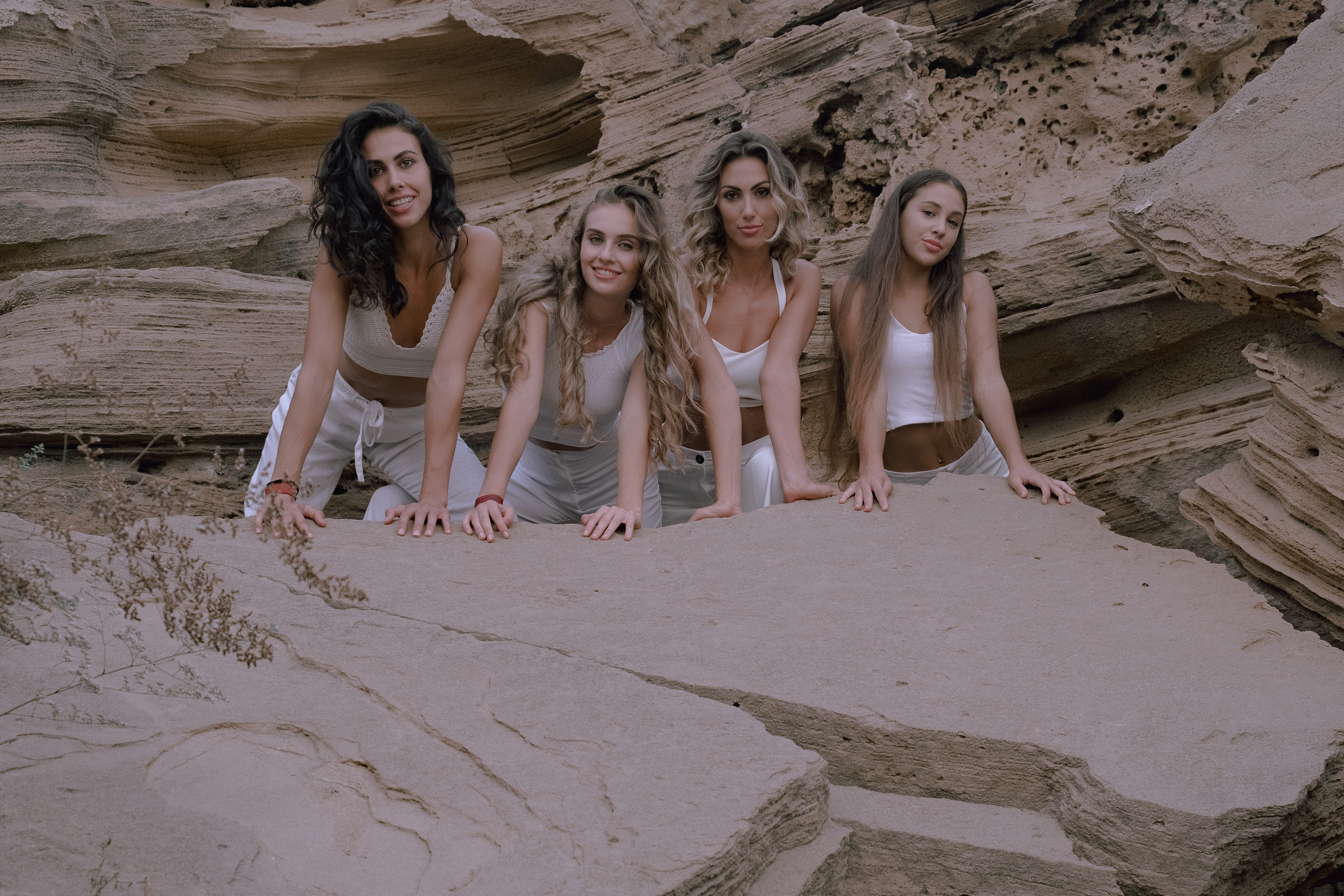 Sisters on the beach