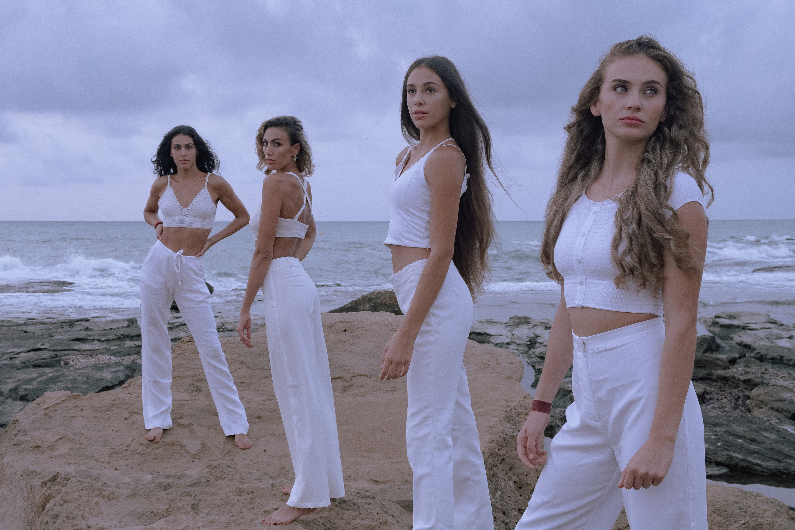 Sisters on the beach