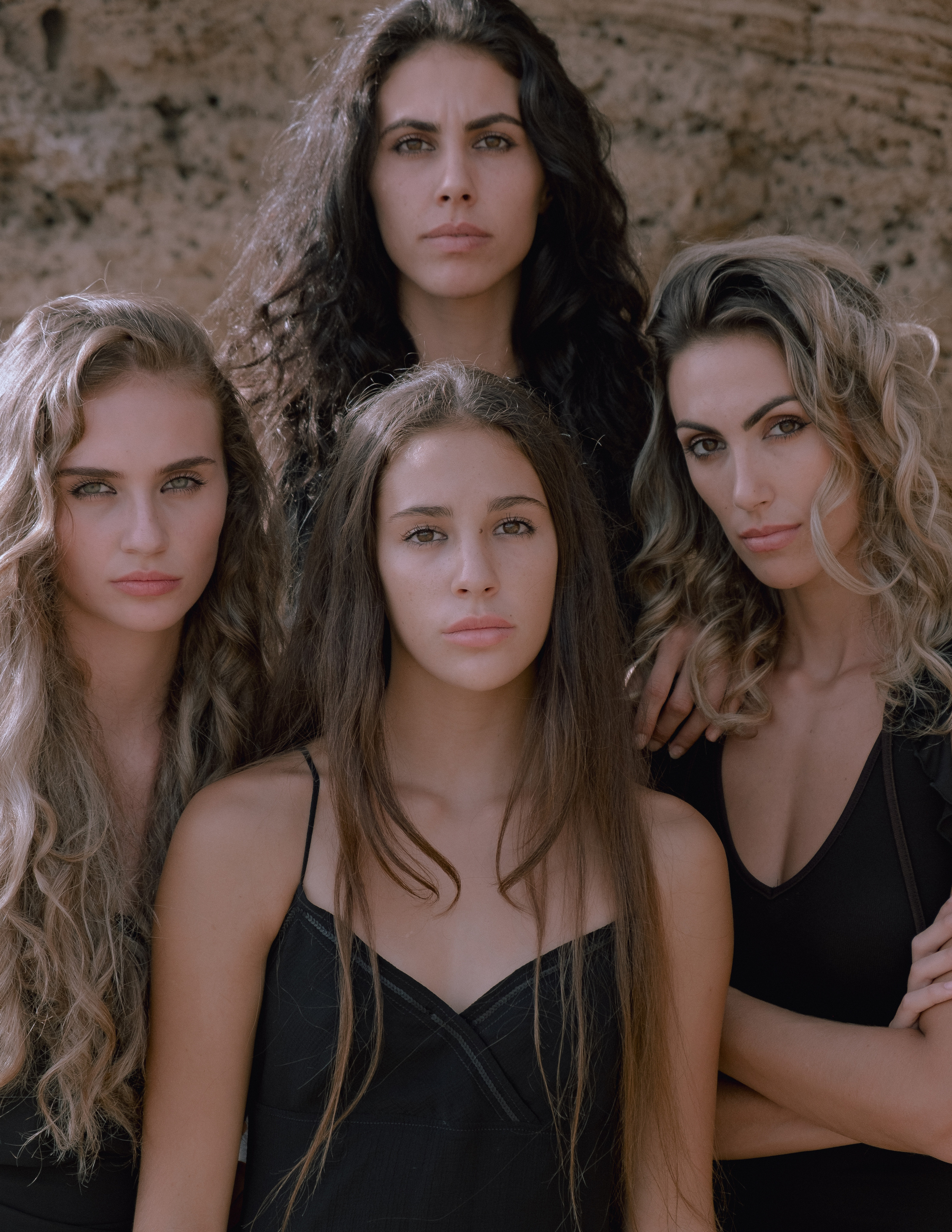 Sisters on the beach