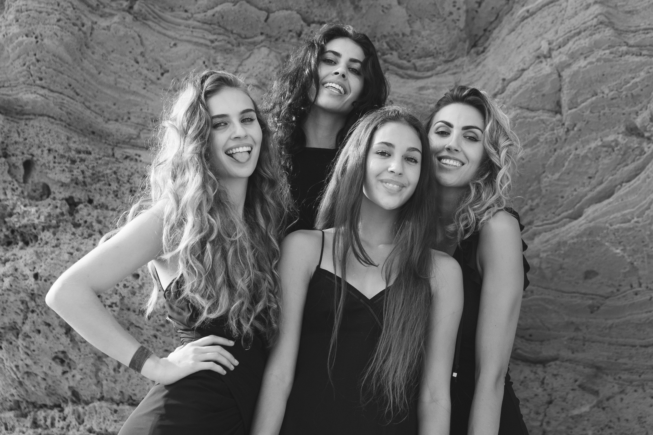 Sisters on the beach