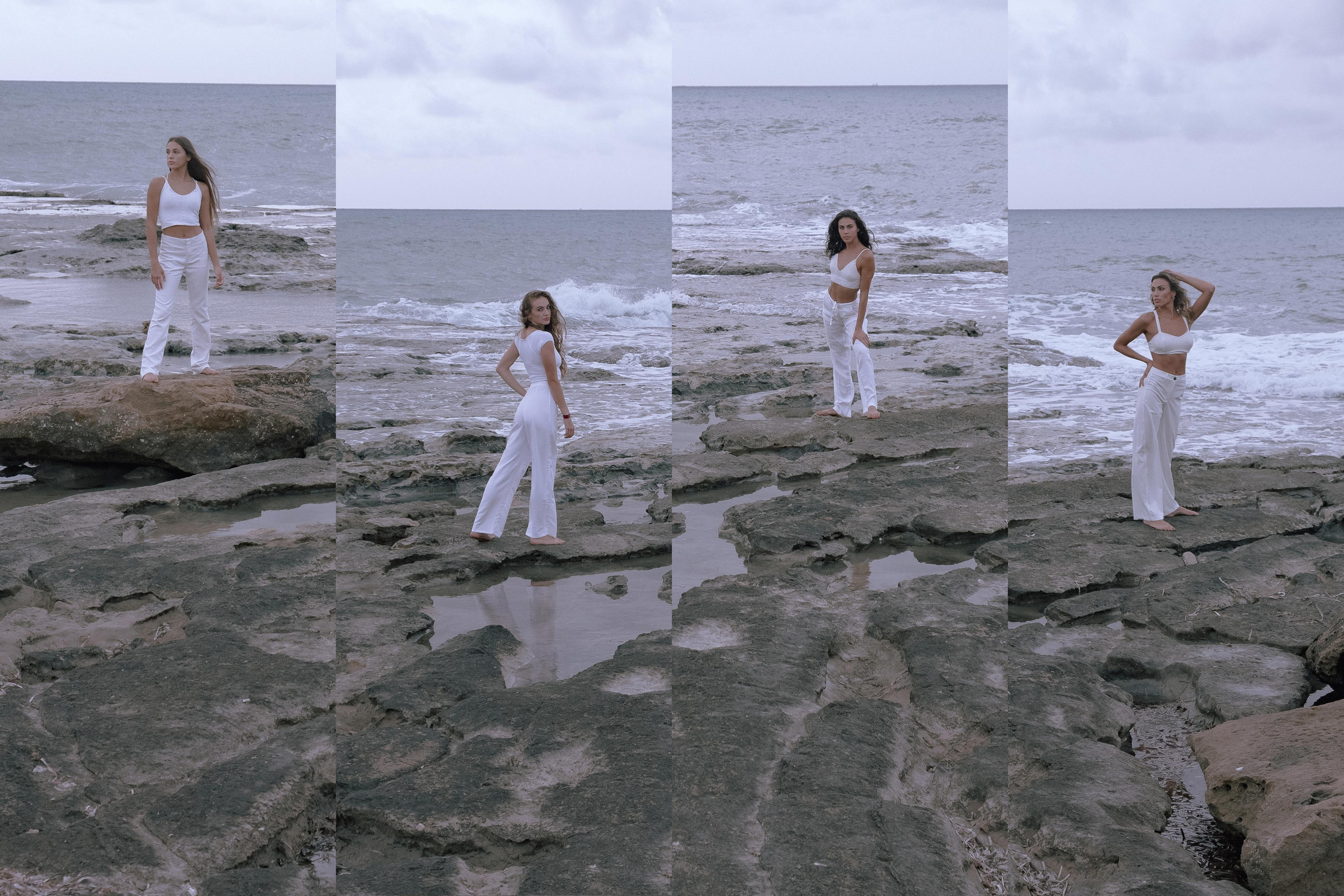 Sisters on the beach