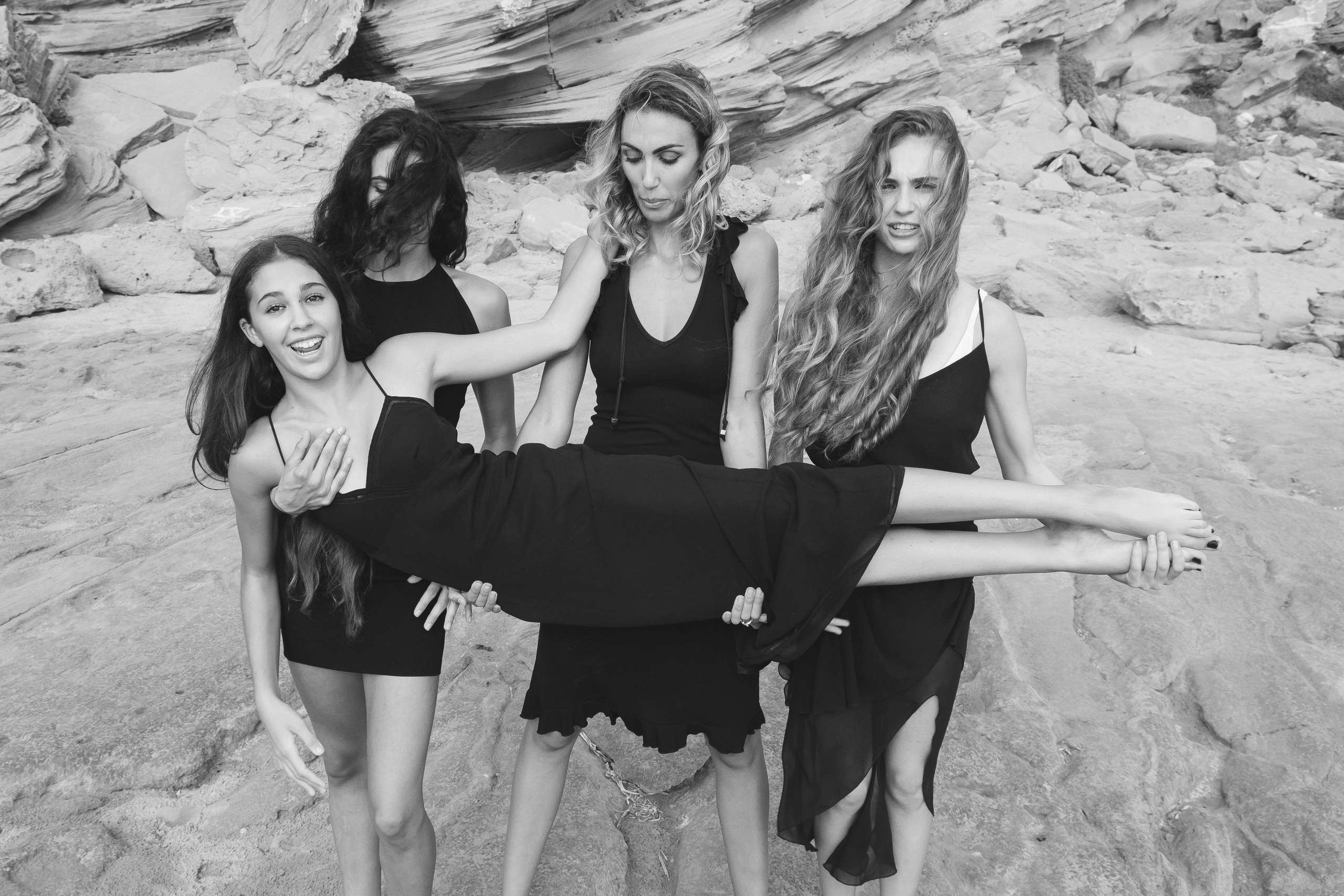 Sisters on the beach